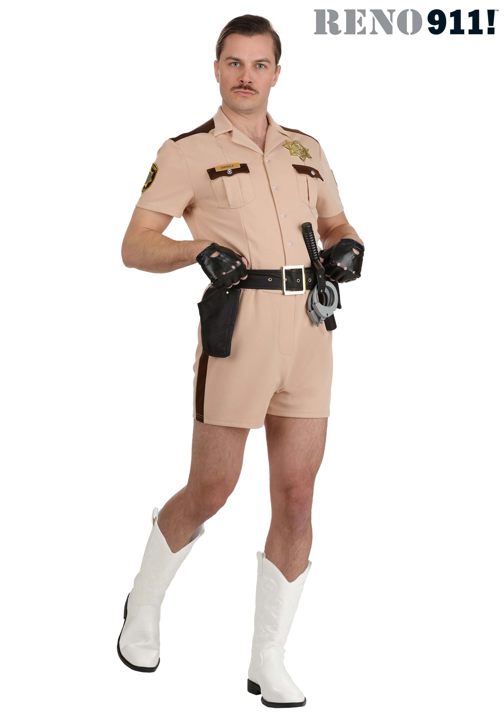 Men's Deluxe Reno 911 Lt. Dangle Costume 1 Men's Deluxe Reno 911 Lt. Dangle Costume