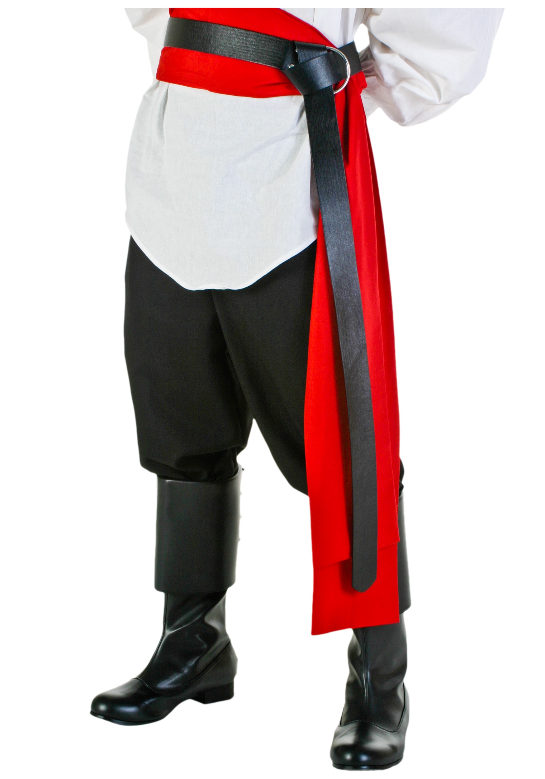Adult Black Faux Leather Renaissance Costume Belt