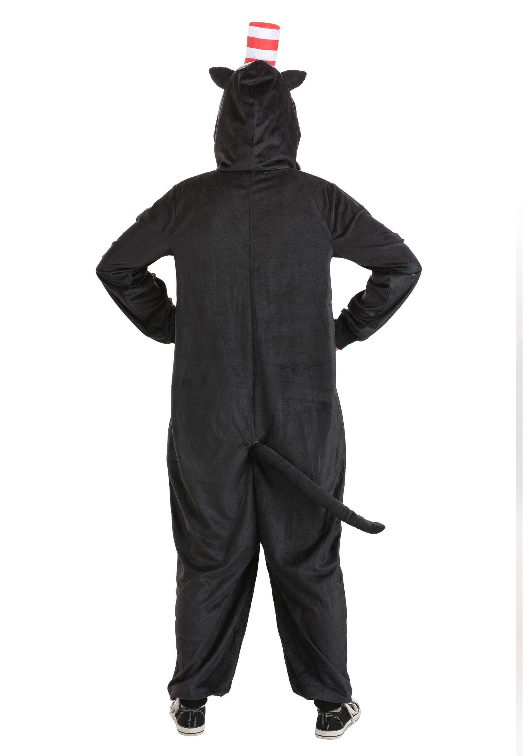Dr. Seuss Cat in the Hat Costume Onesie for Adults