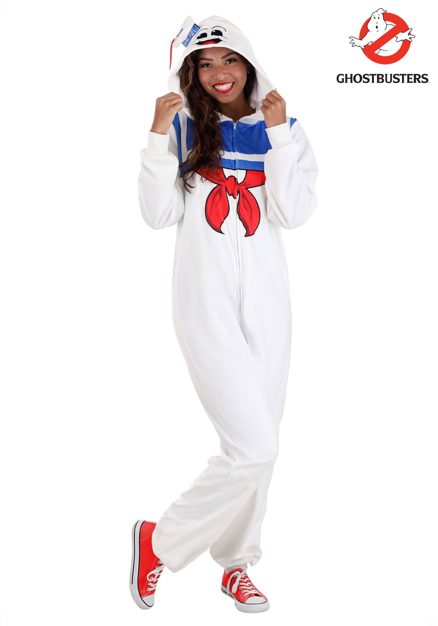 Adult Stay Puft Marshmallow Man Costume Onesie