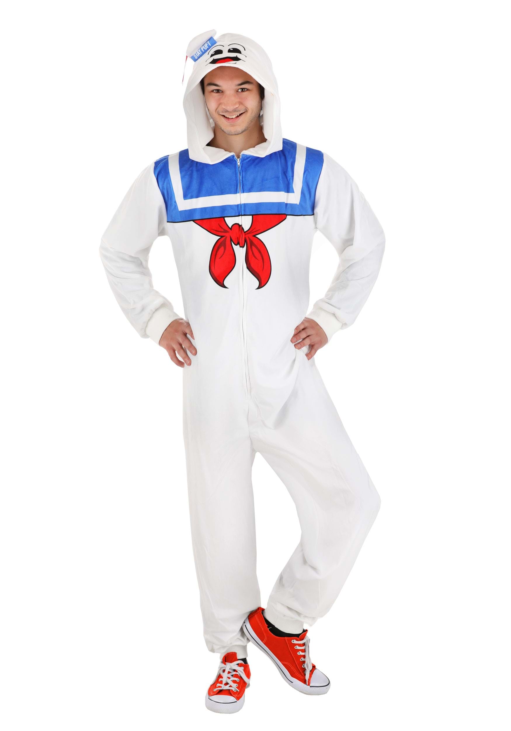 Adult Stay Puft Marshmallow Man Costume Onesie