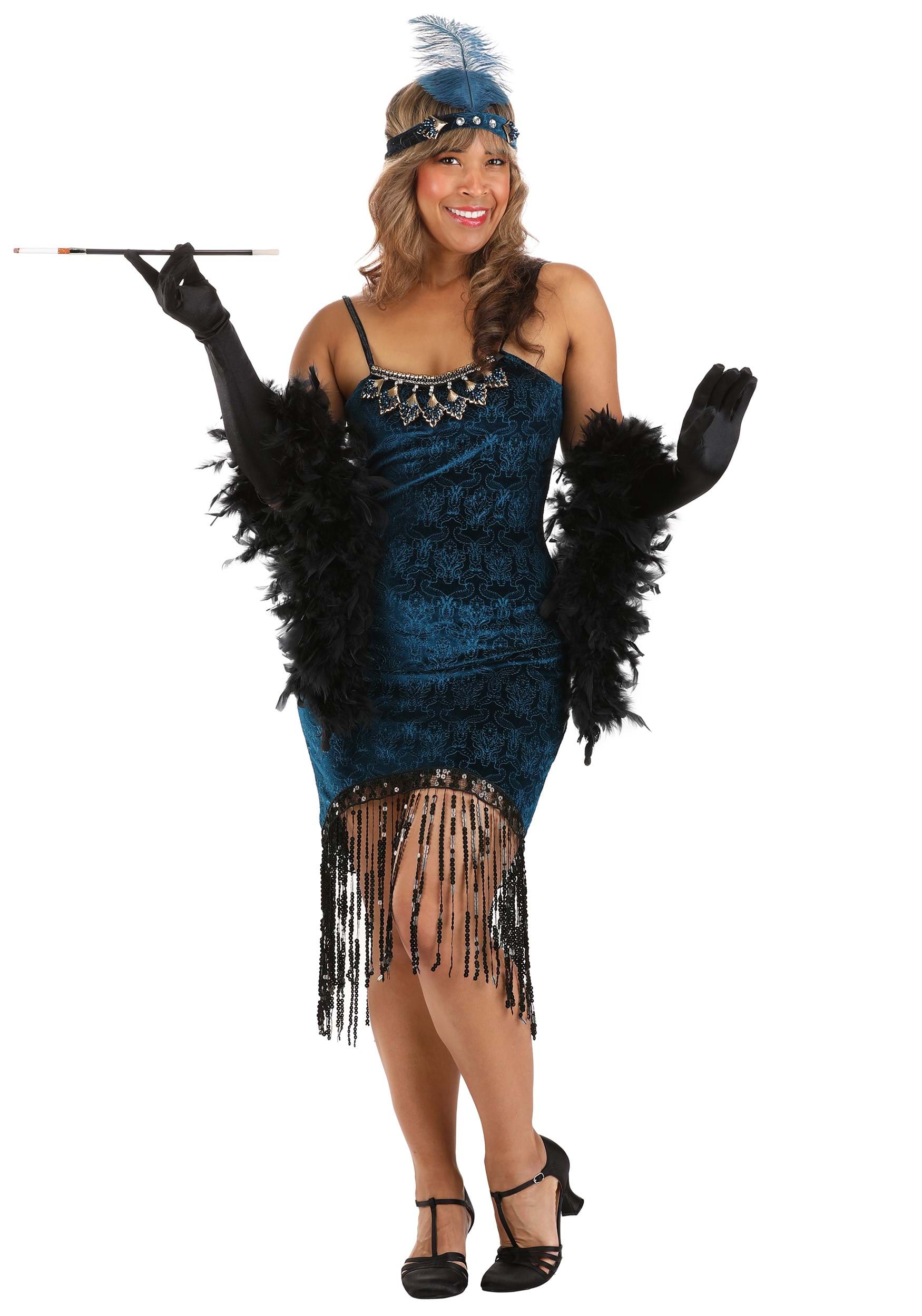 Blue Downtown Doll Costume Dress for Women