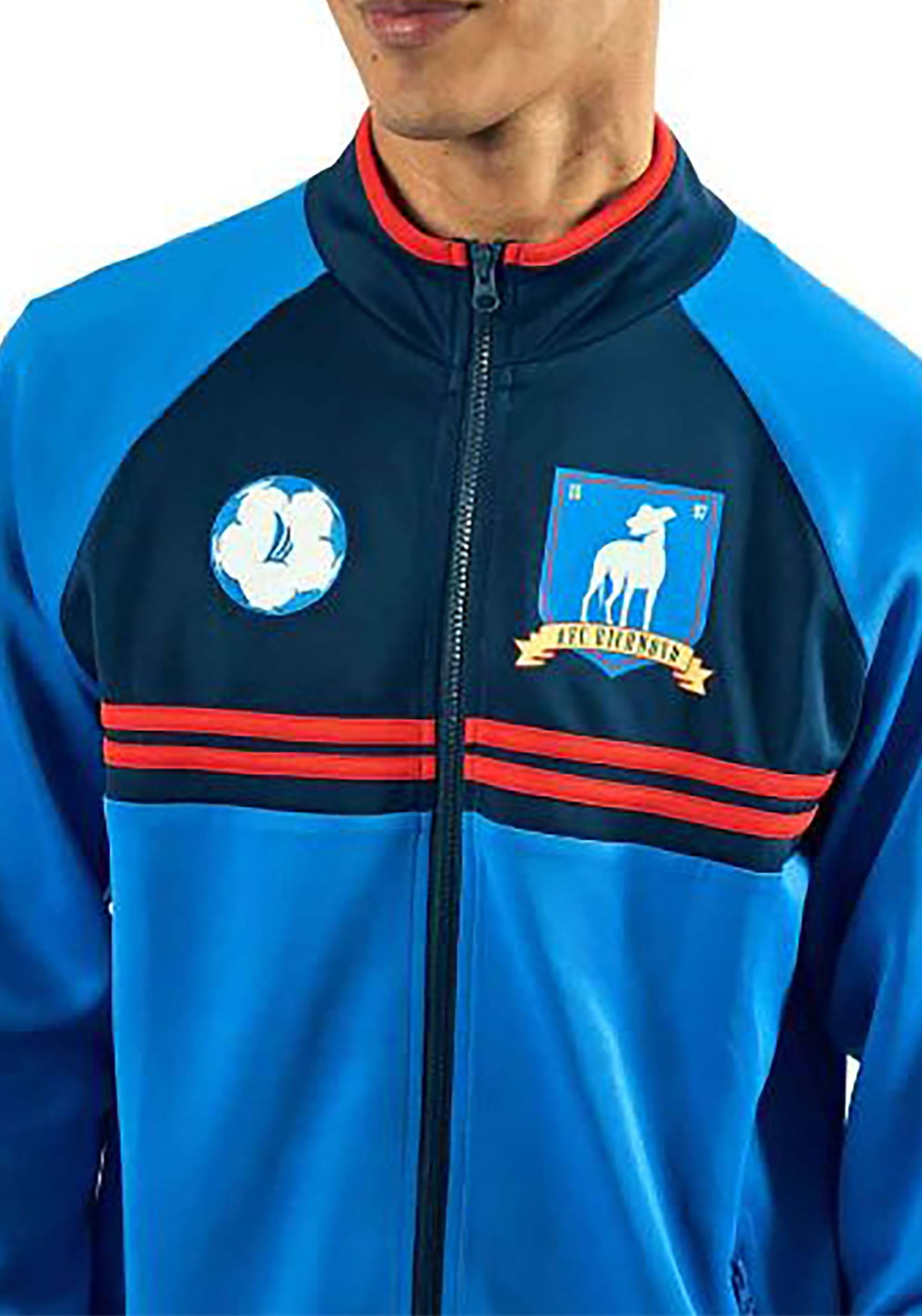 Ted Lasso Cosplay Zip-Up Soccer Costume Jacket for Adults