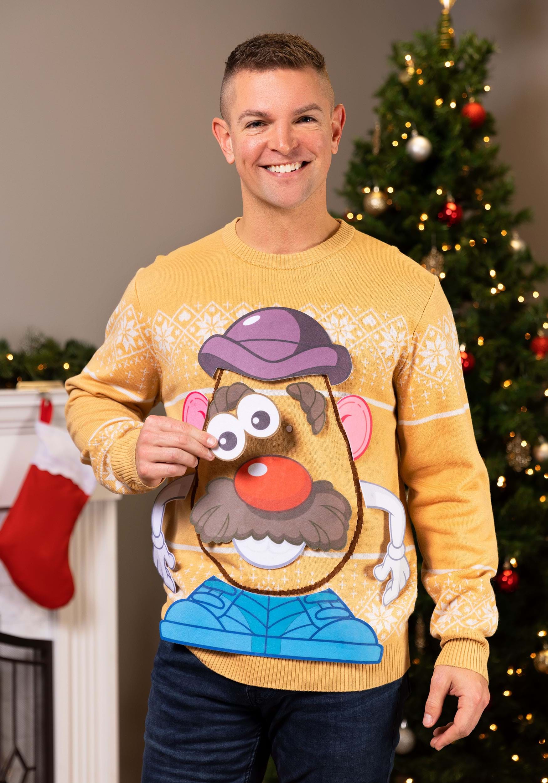 Mr. Potato Head Ugly Sweater for Adults 4 Mr. Potato Head Ugly Sweater for Adults