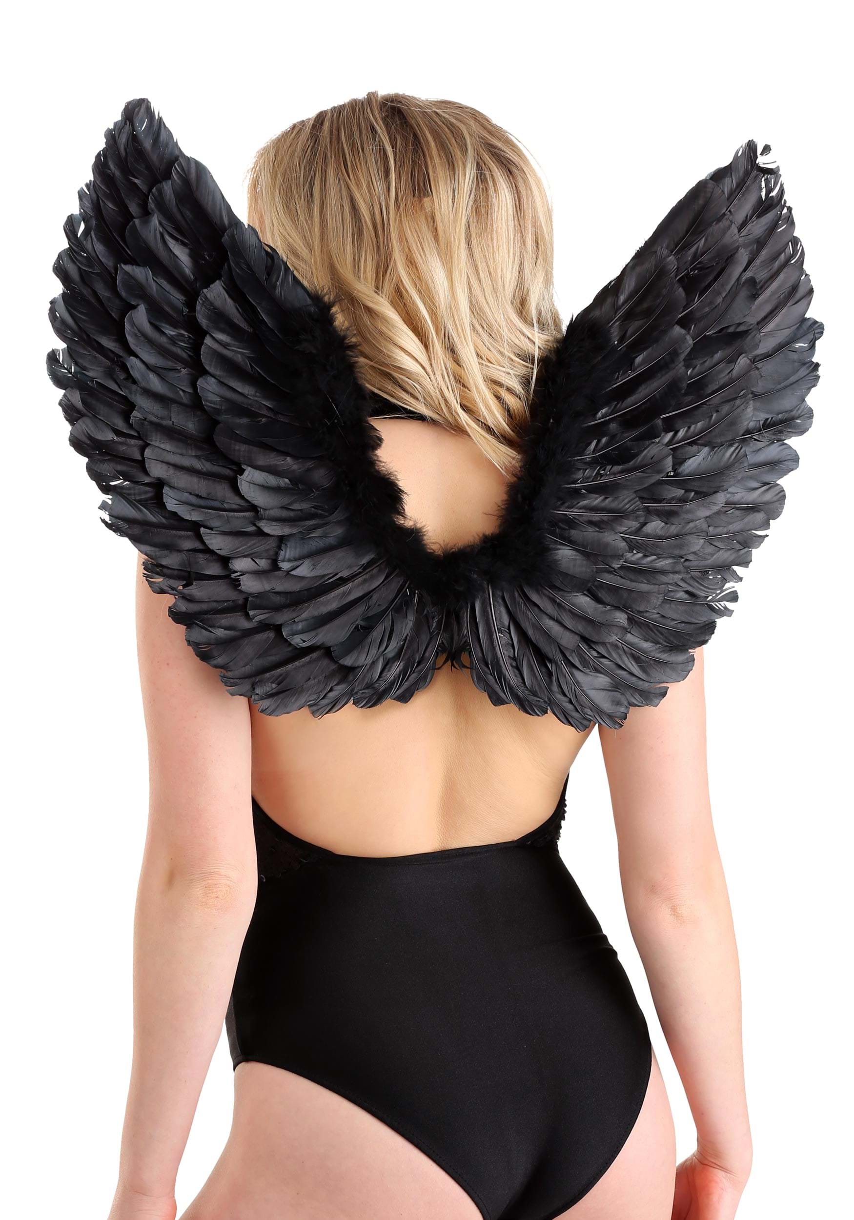 Black Angel Wings Set