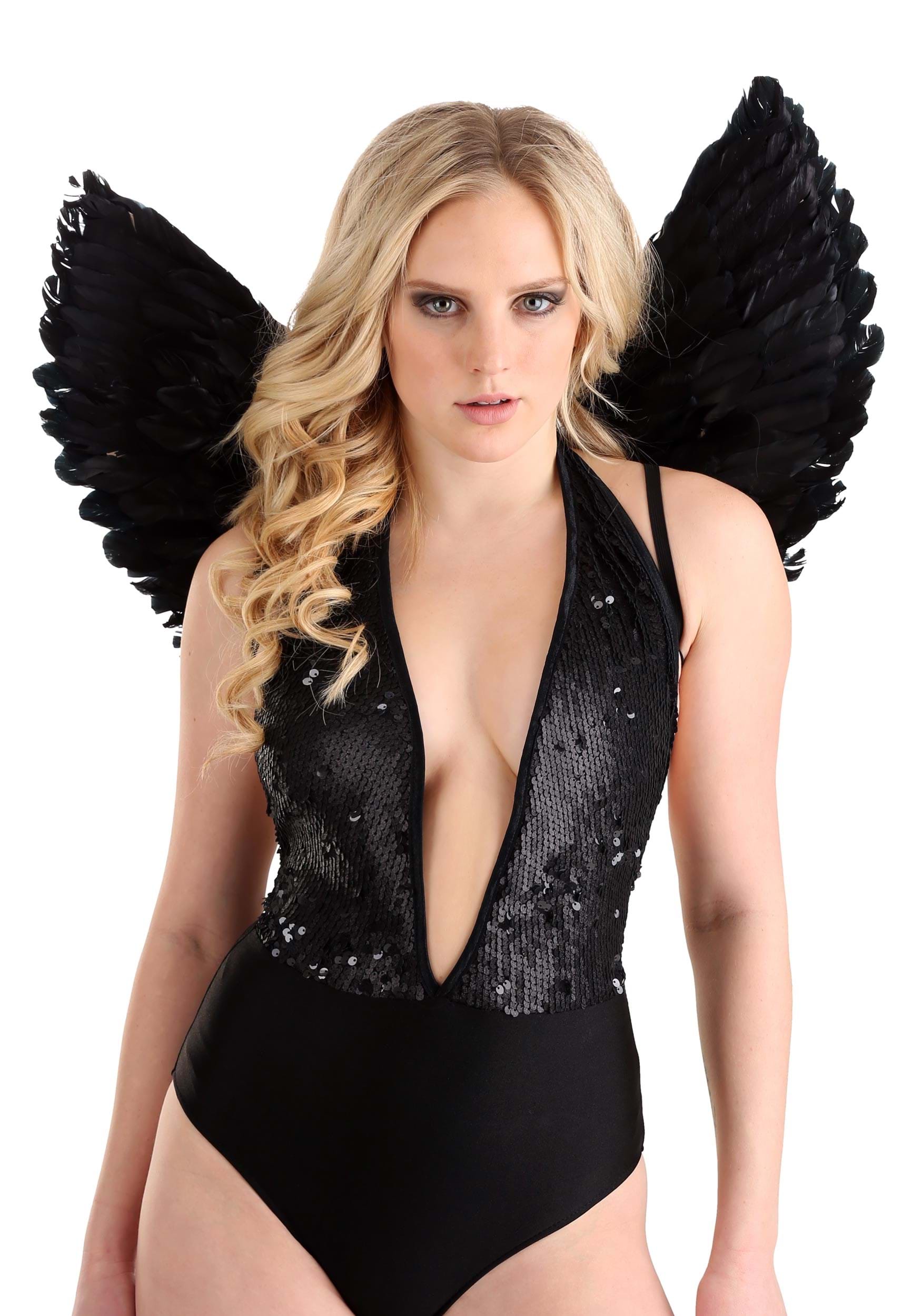 Black Angel Wings Set