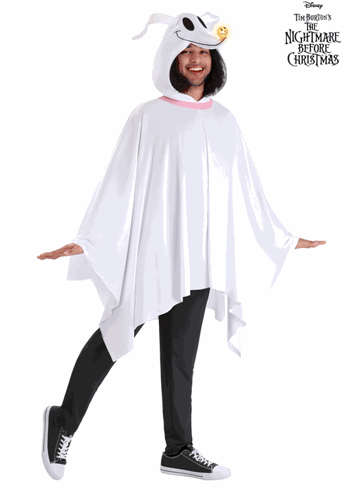 Nightmare Before Christmas Adult Zero Costume Poncho