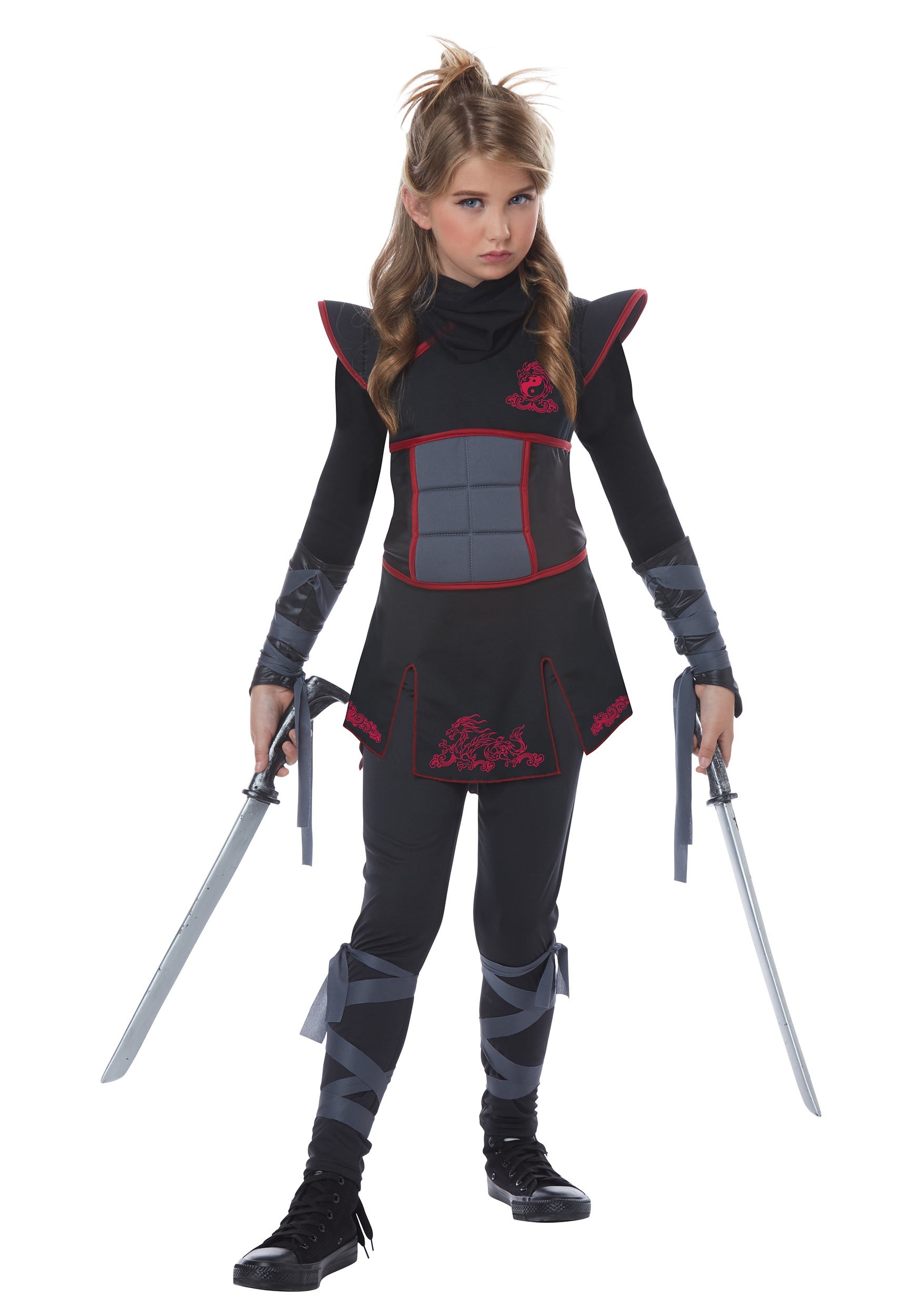 Girl's Black Ninja Costume