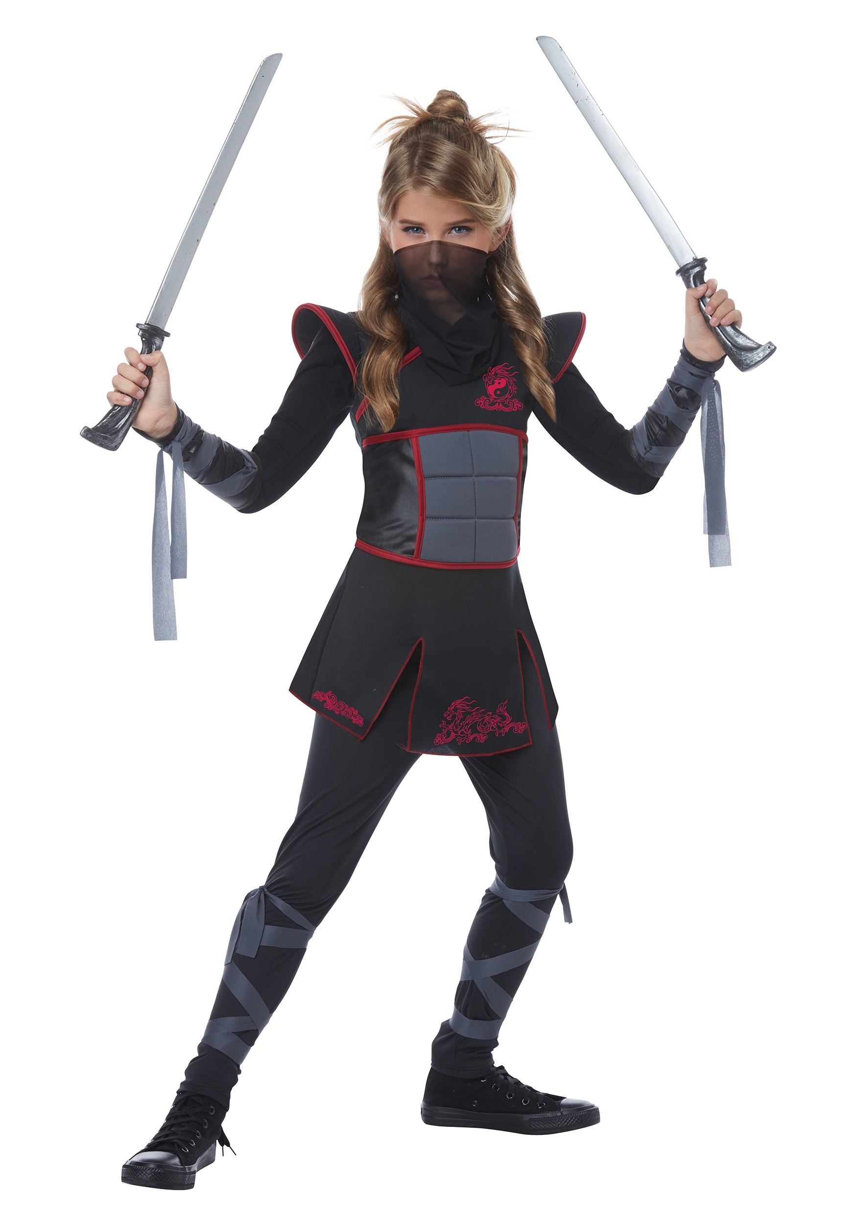 Girl's Black Ninja Costume