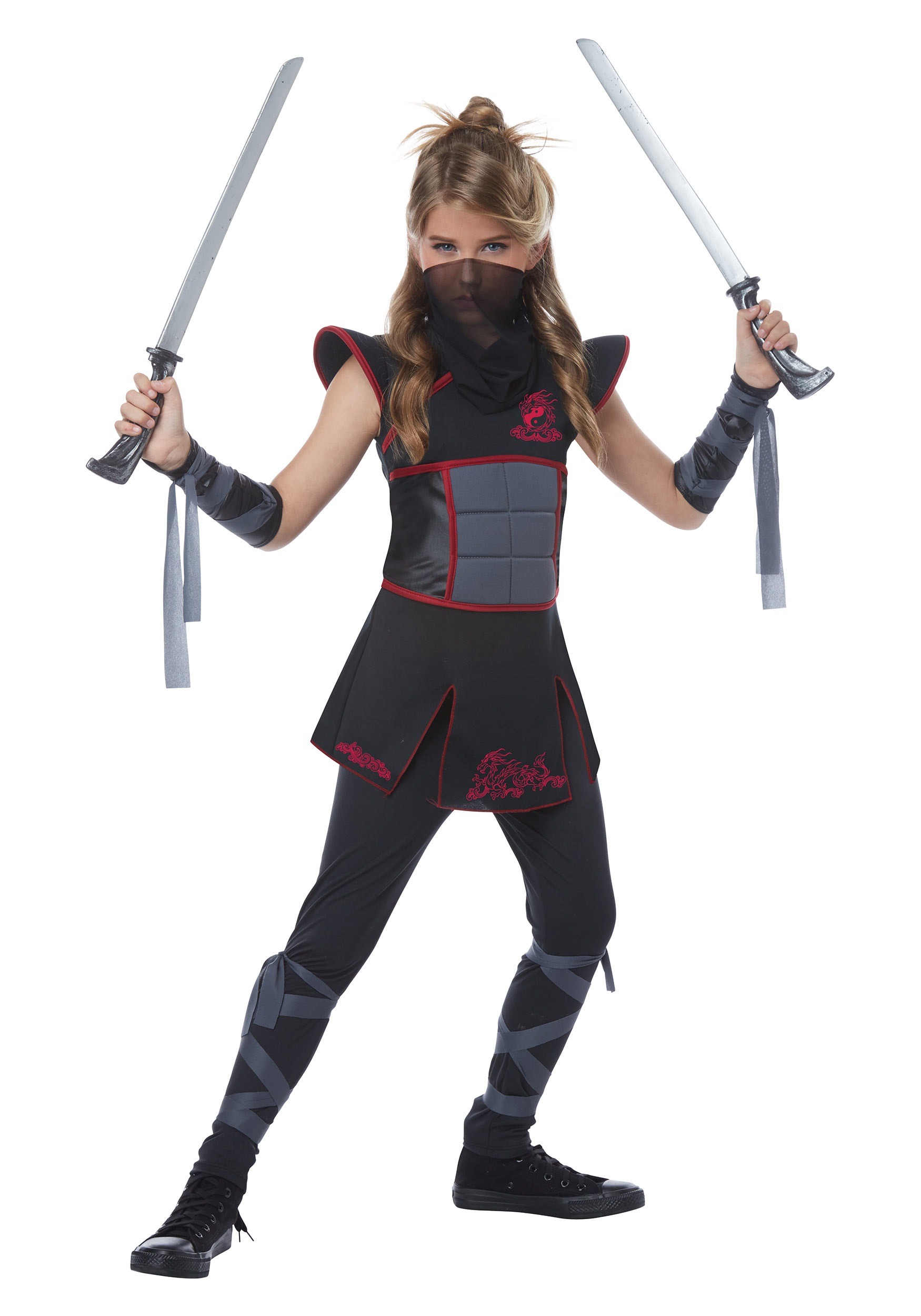 Girl's Black Ninja Costume