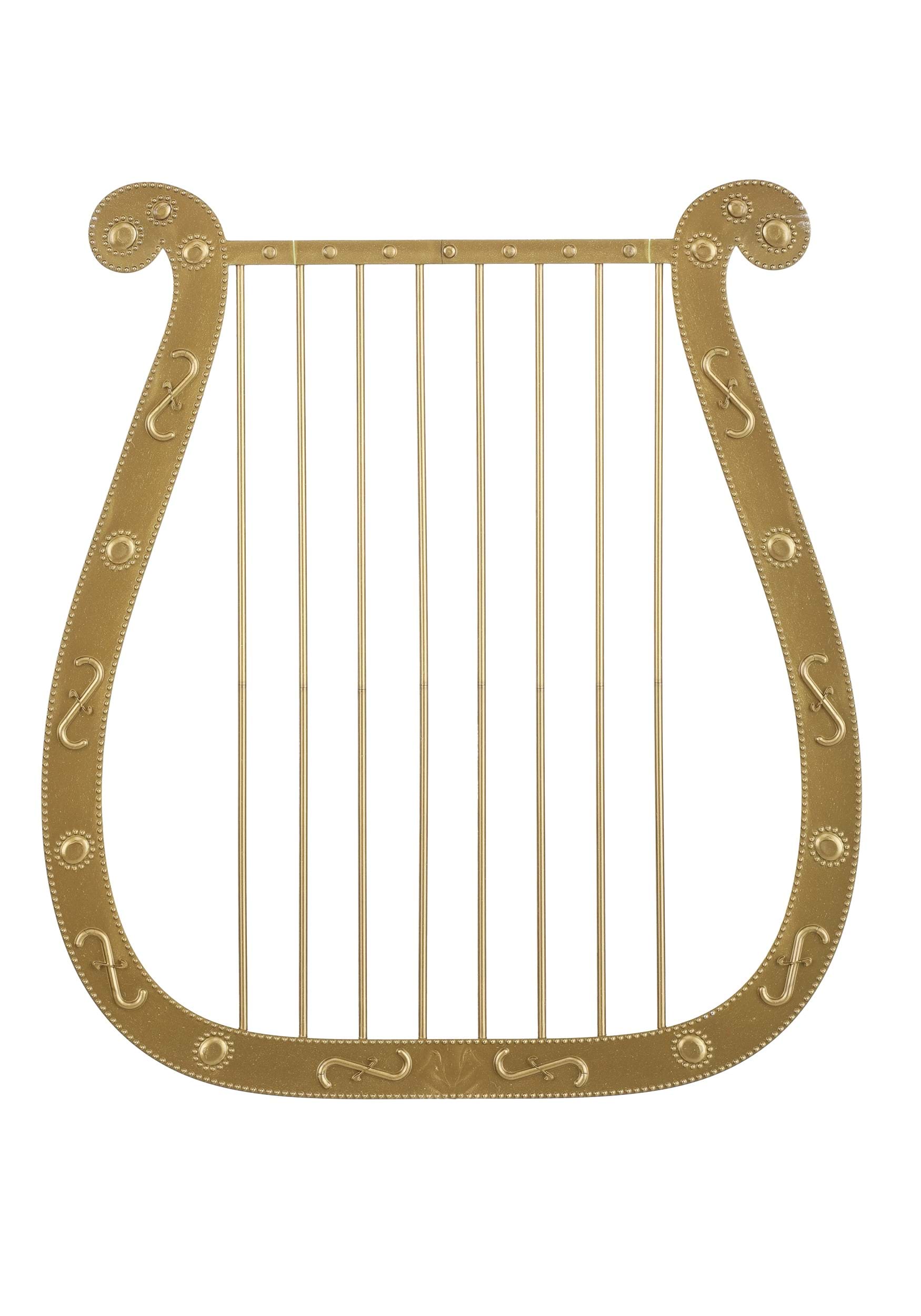 Gold Costume Harp Accessory 1 Gold Costume Harp Accessory