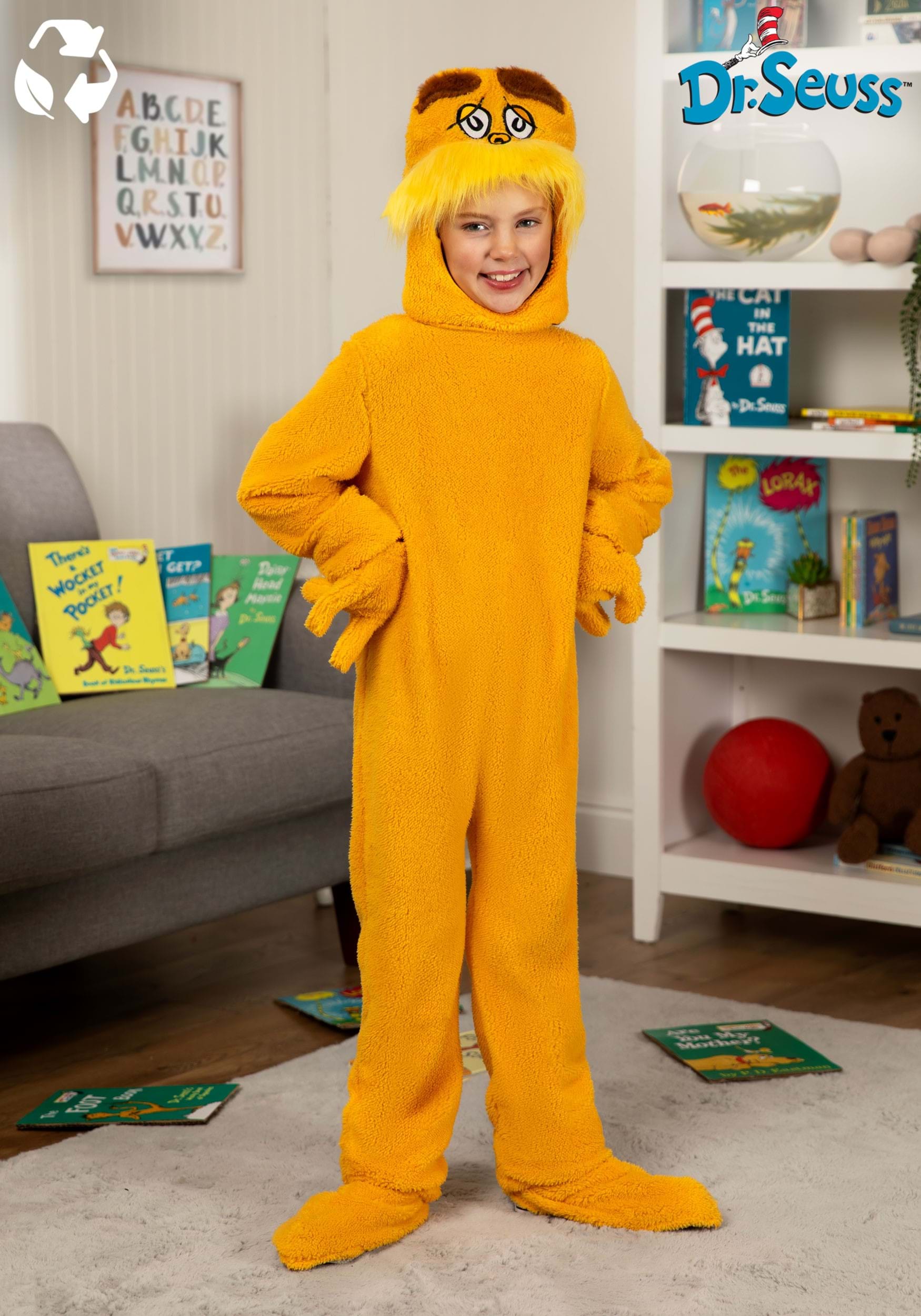 Child Dr. Seuss The Lorax Sustainable Materials Costume