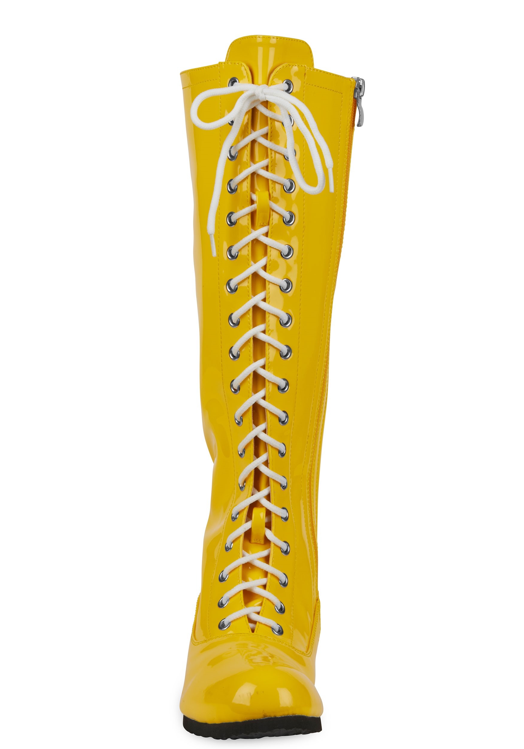 Men's Yellow Wrestling Lace Up Boots for Men