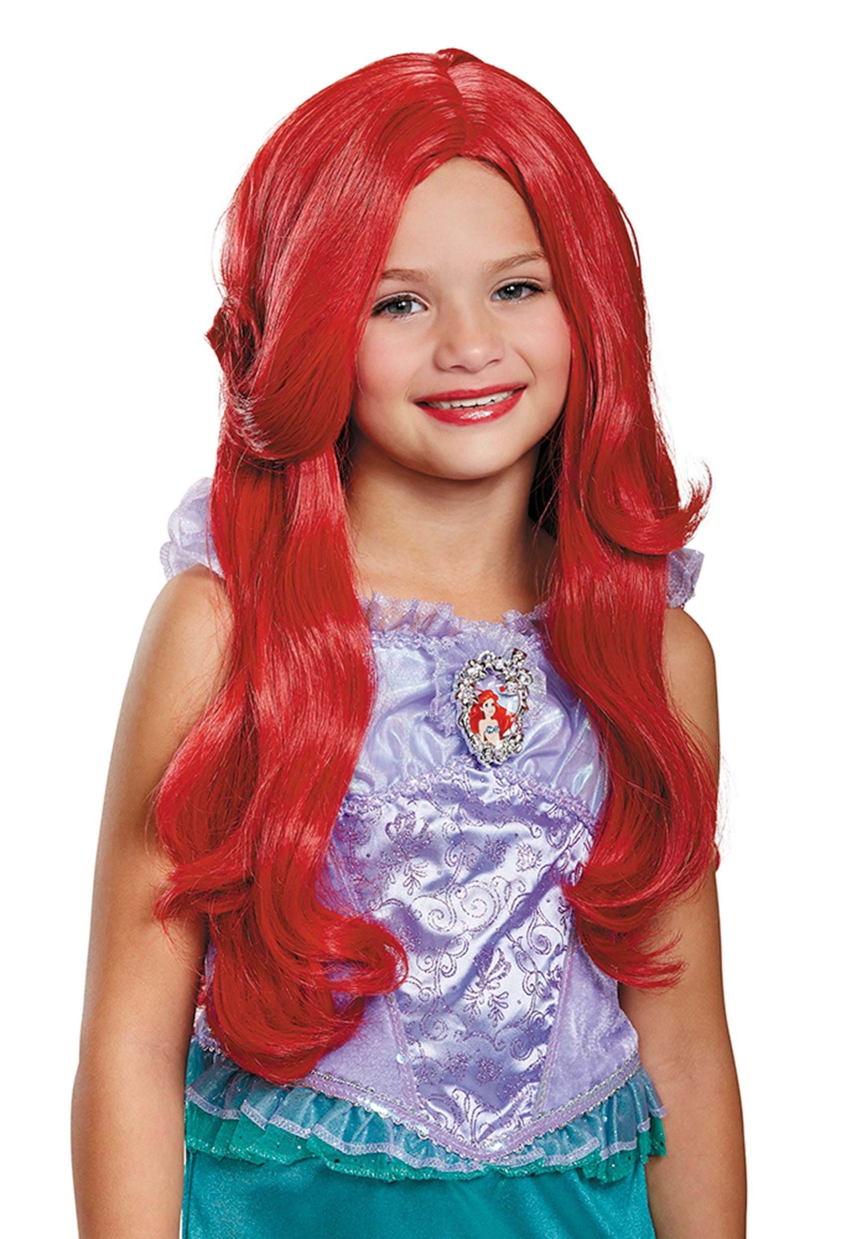 Child Littler Mermaid Ariel Deluxe Wig 1 Child Littler Mermaid Ariel Deluxe Wig
