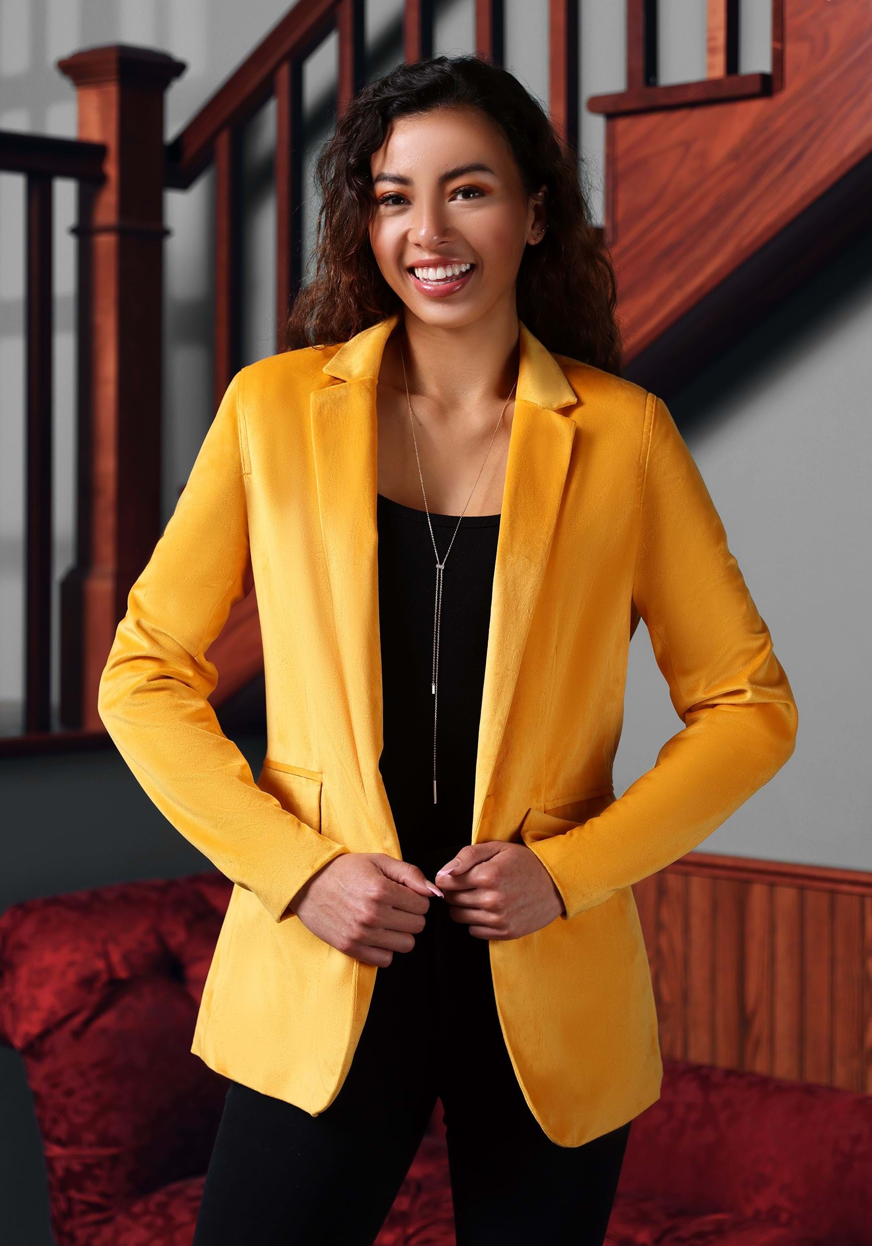Harry Potter Hufflepuff Blazer for Women 2 Harry Potter Hufflepuff Blazer for Women