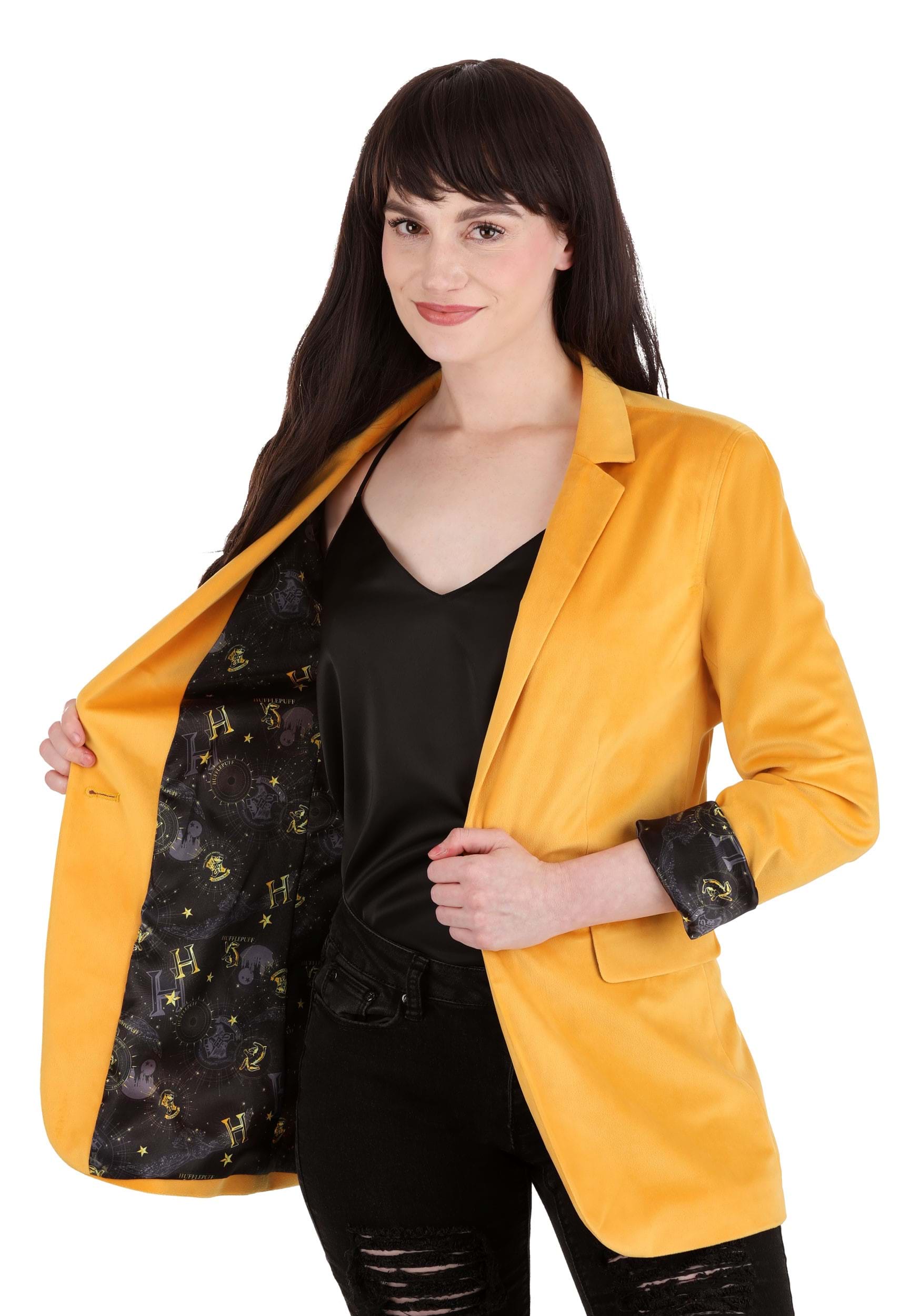 Harry Potter Hufflepuff Blazer for Women 8 Harry Potter Hufflepuff Blazer for Women