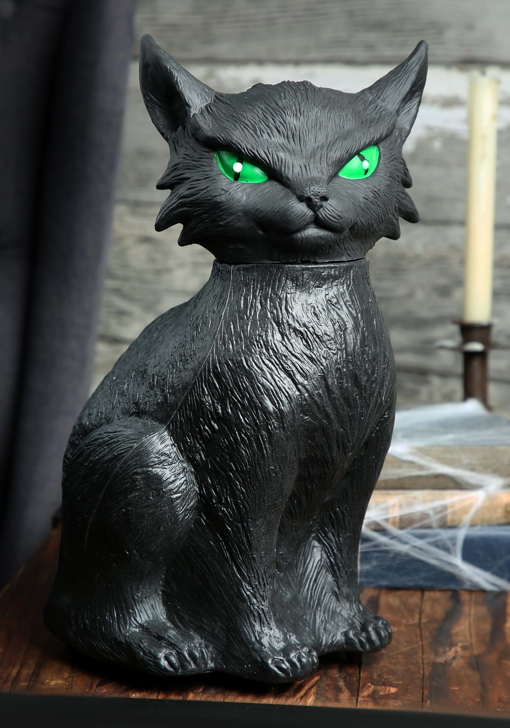 13-Inch Animated Creepy Cat Prop