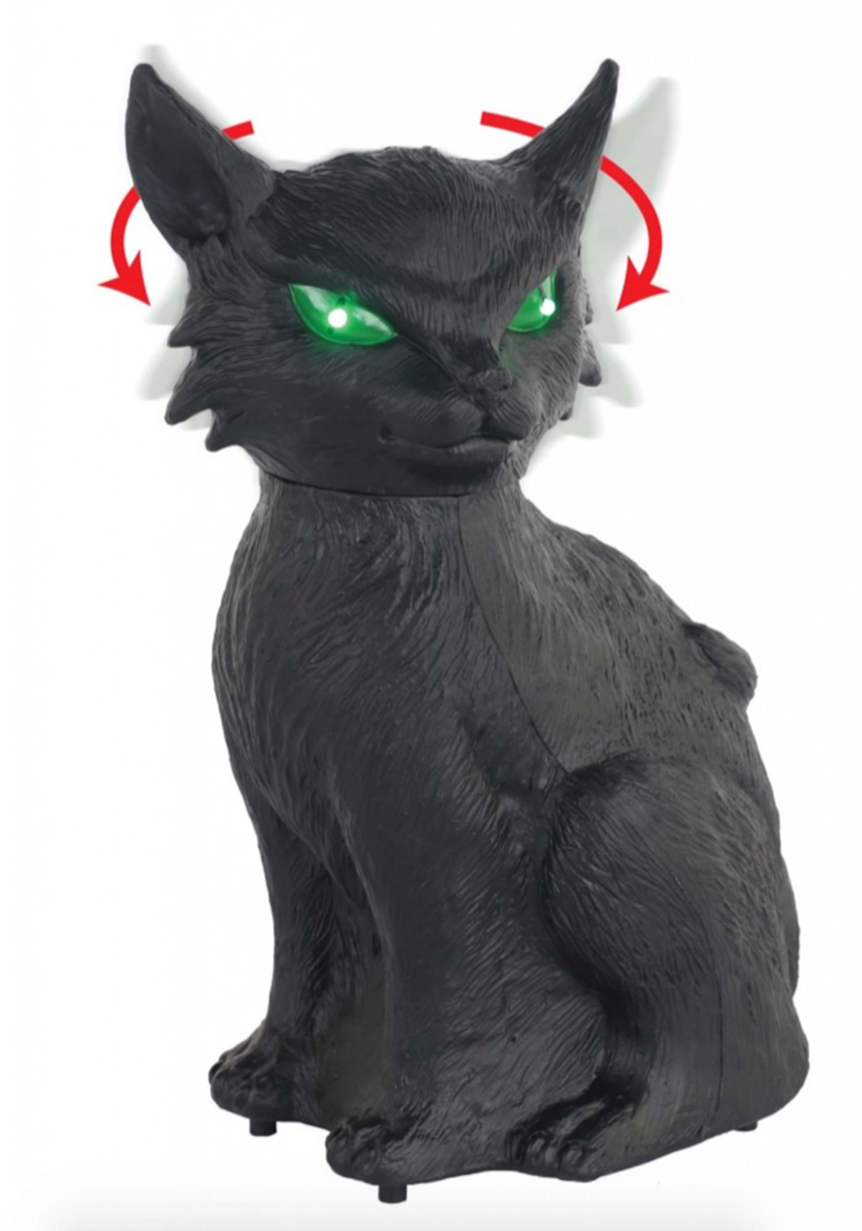 13-Inch Animated Creepy Cat Prop