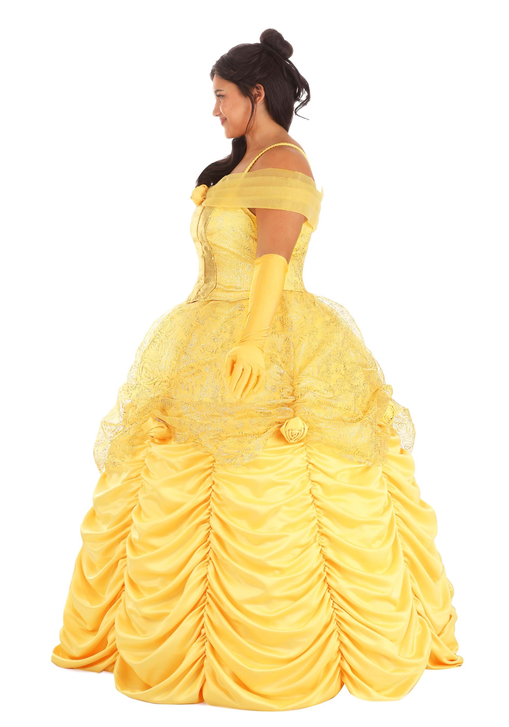 Women's Plus Size Premium Disney Belle Costume Dress