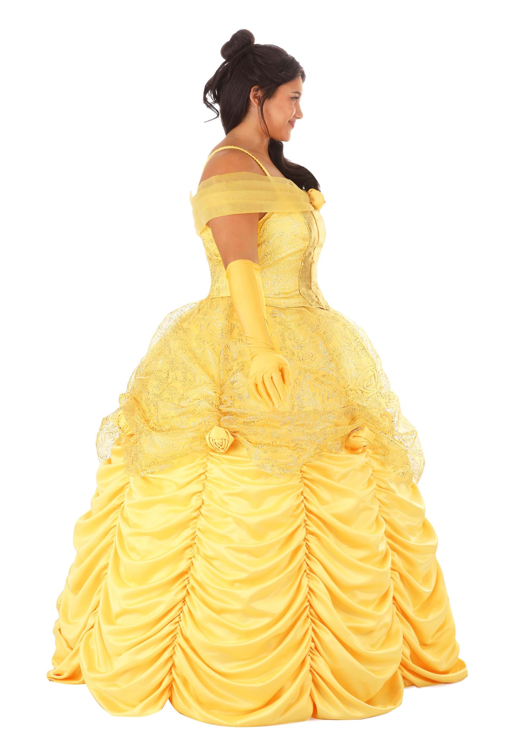 Women's Plus Size Premium Disney Belle Costume Dress