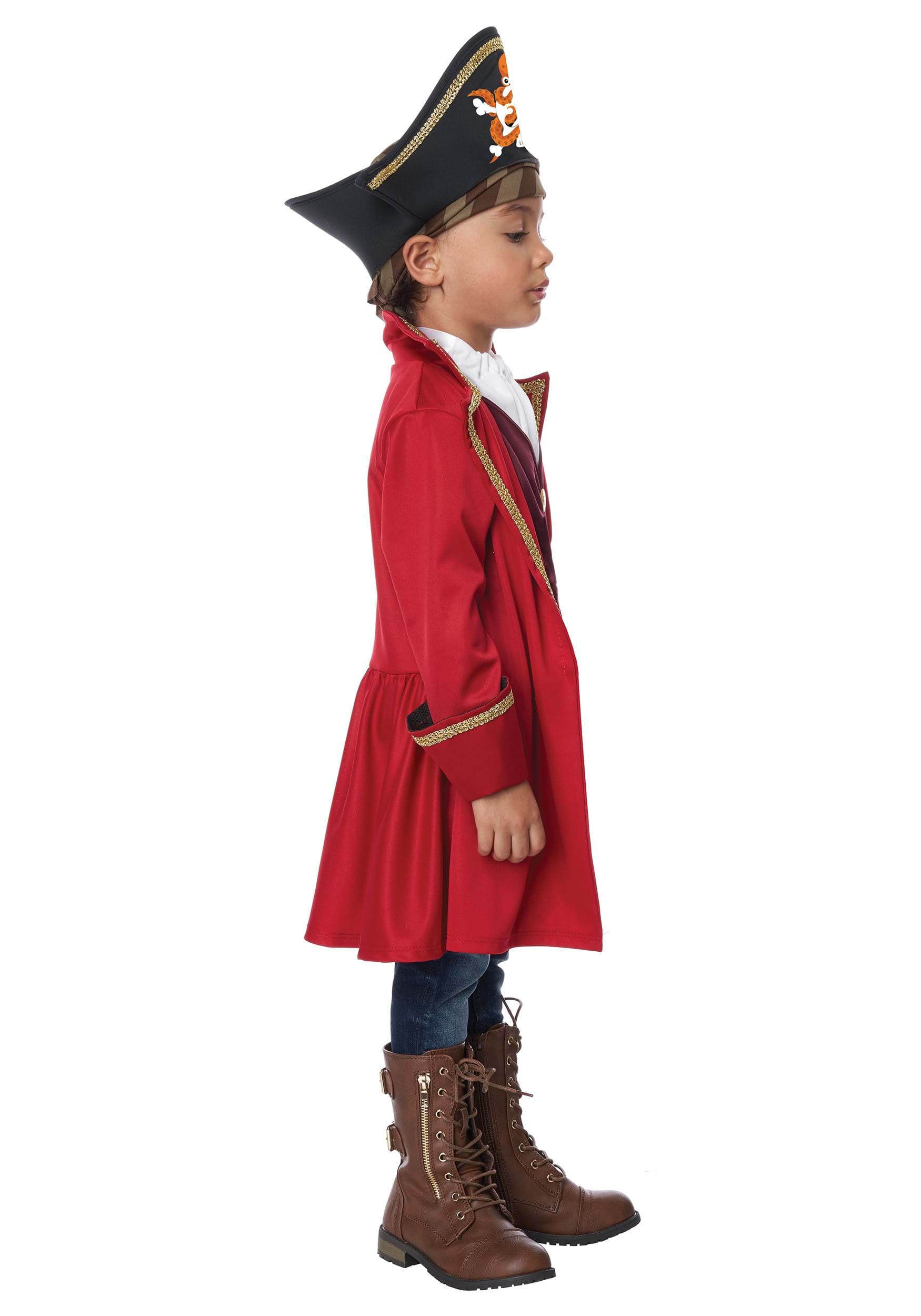 Boy's Shorty Cap'n Pirate Toddler Costume