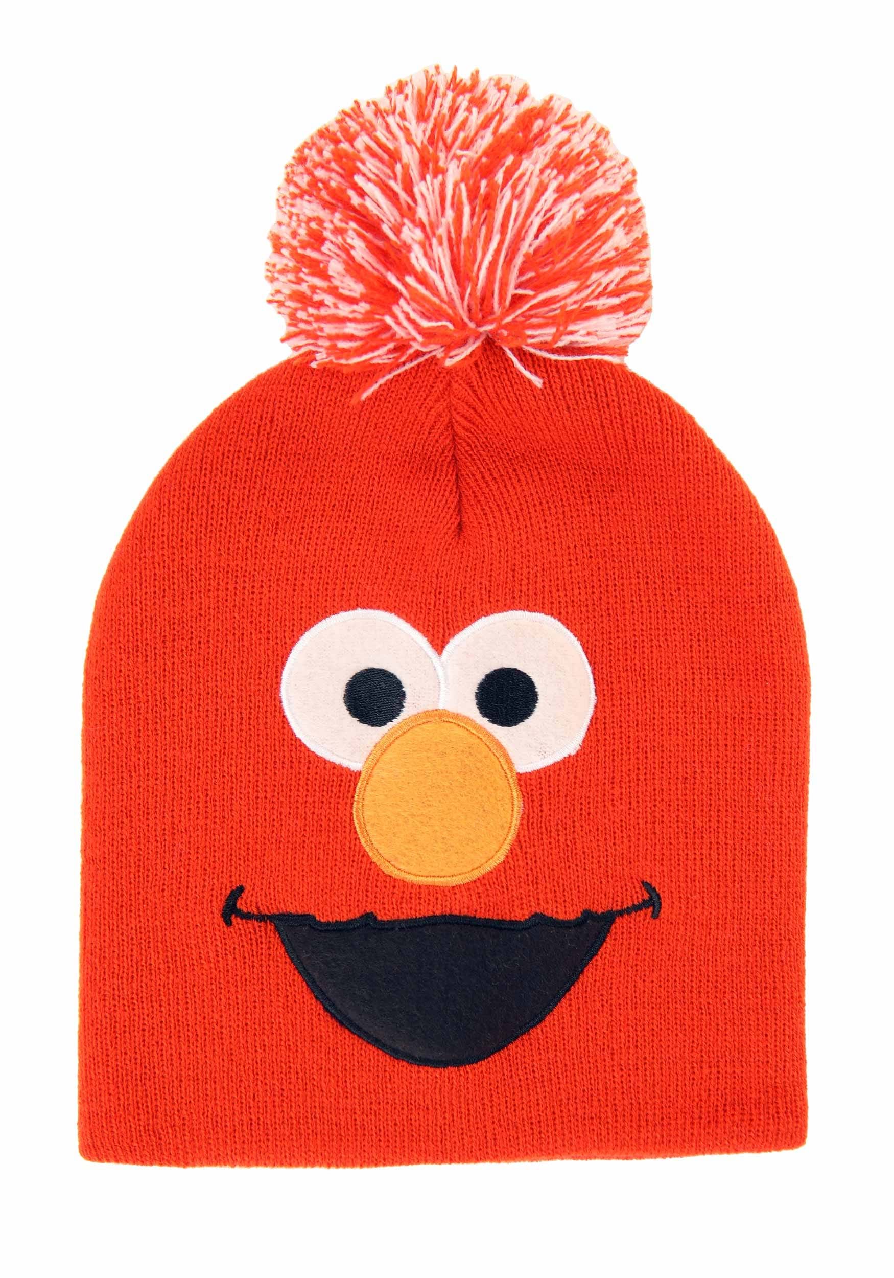 Elmo Pom Winter Hat for Adults
