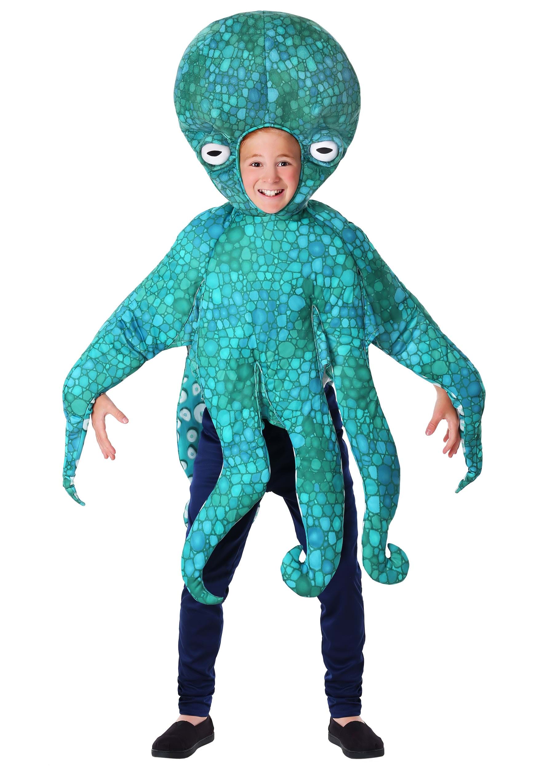 Blue Octopus Kid's Costume