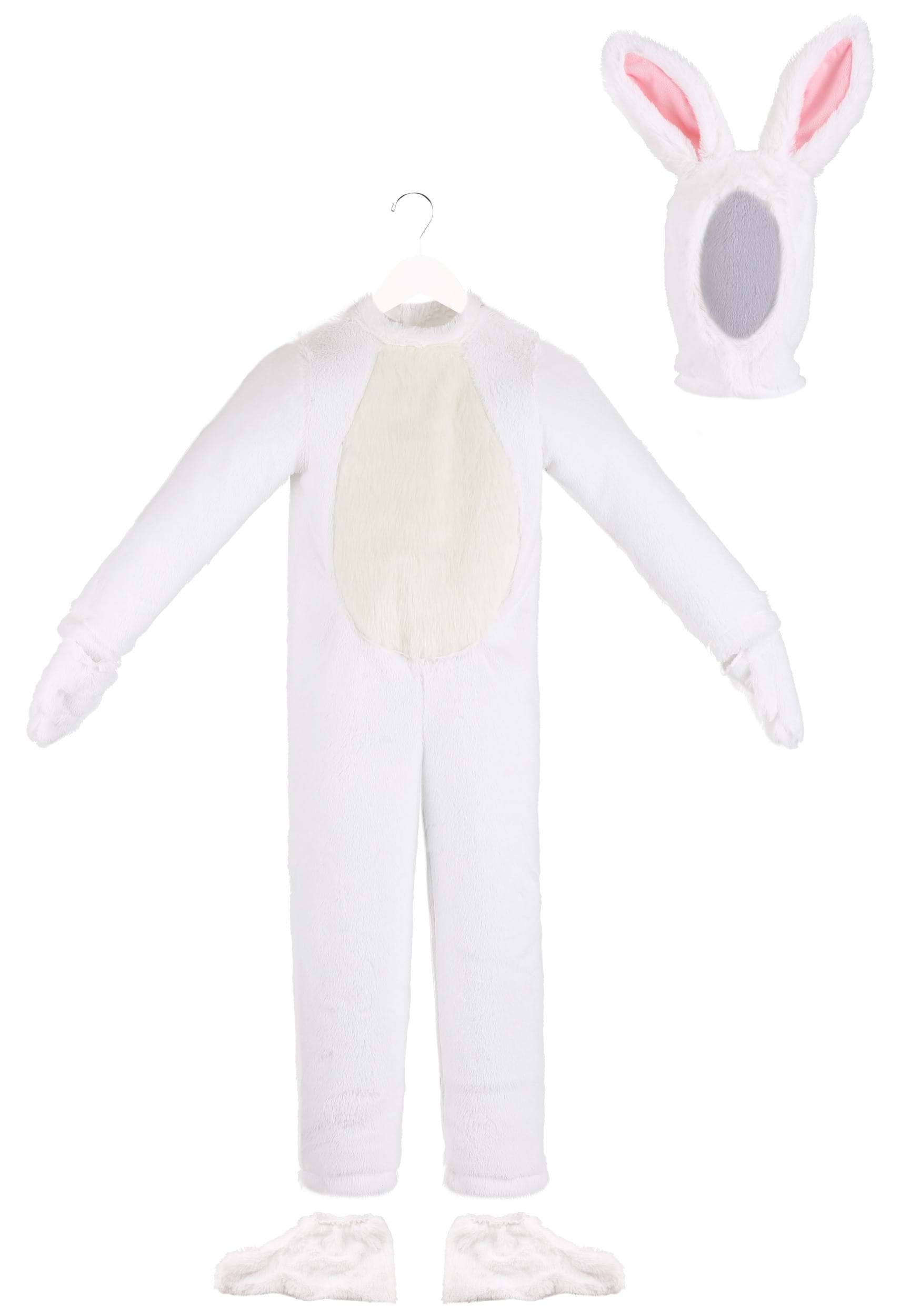 Open Face White Bunny Kid's Costume
