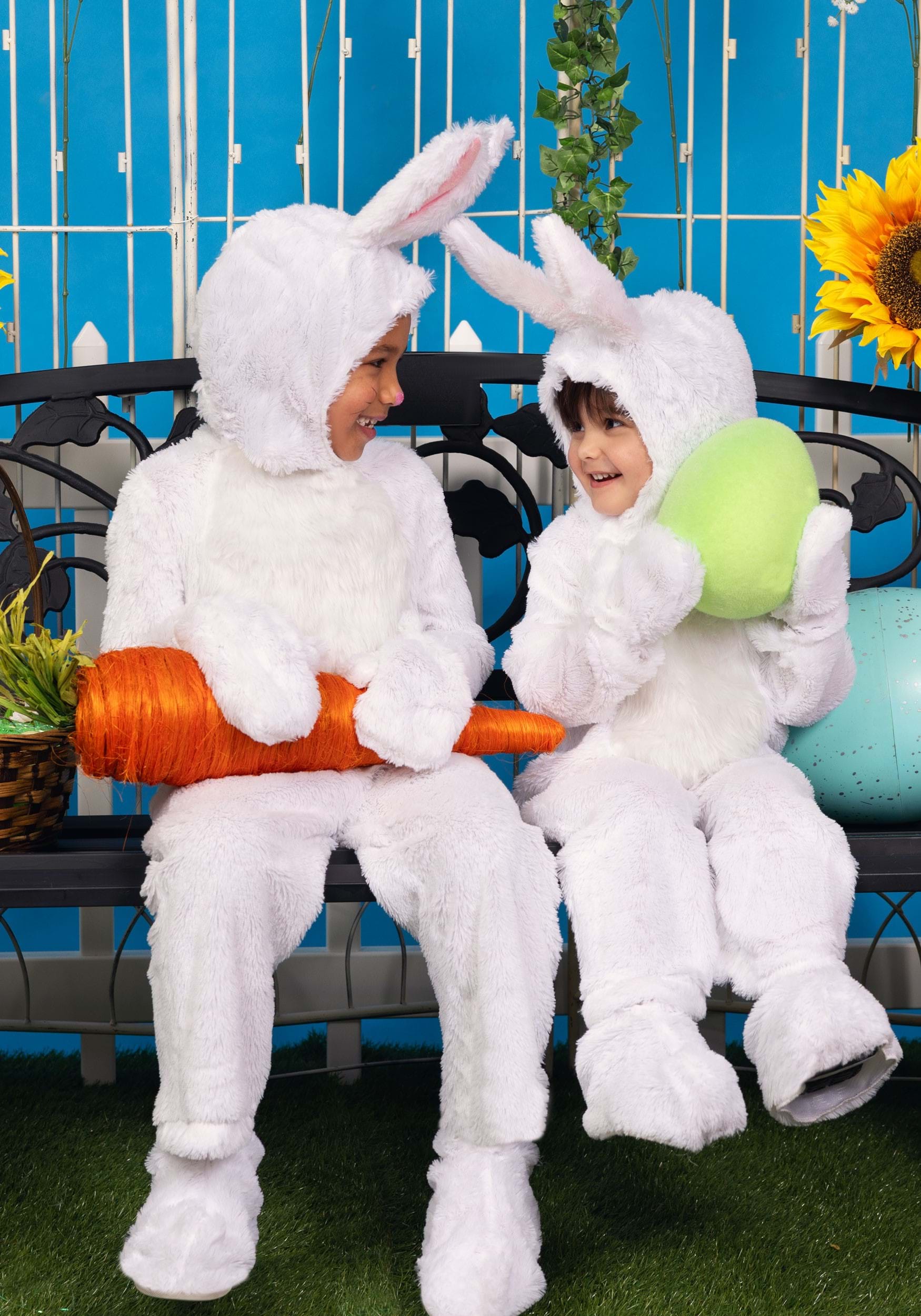 Open Face White Bunny Kid's Costume