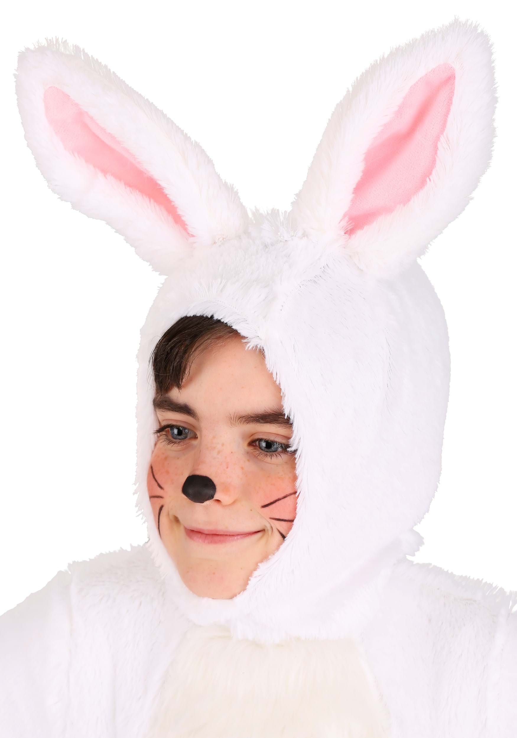 Open Face White Bunny Kid's Costume