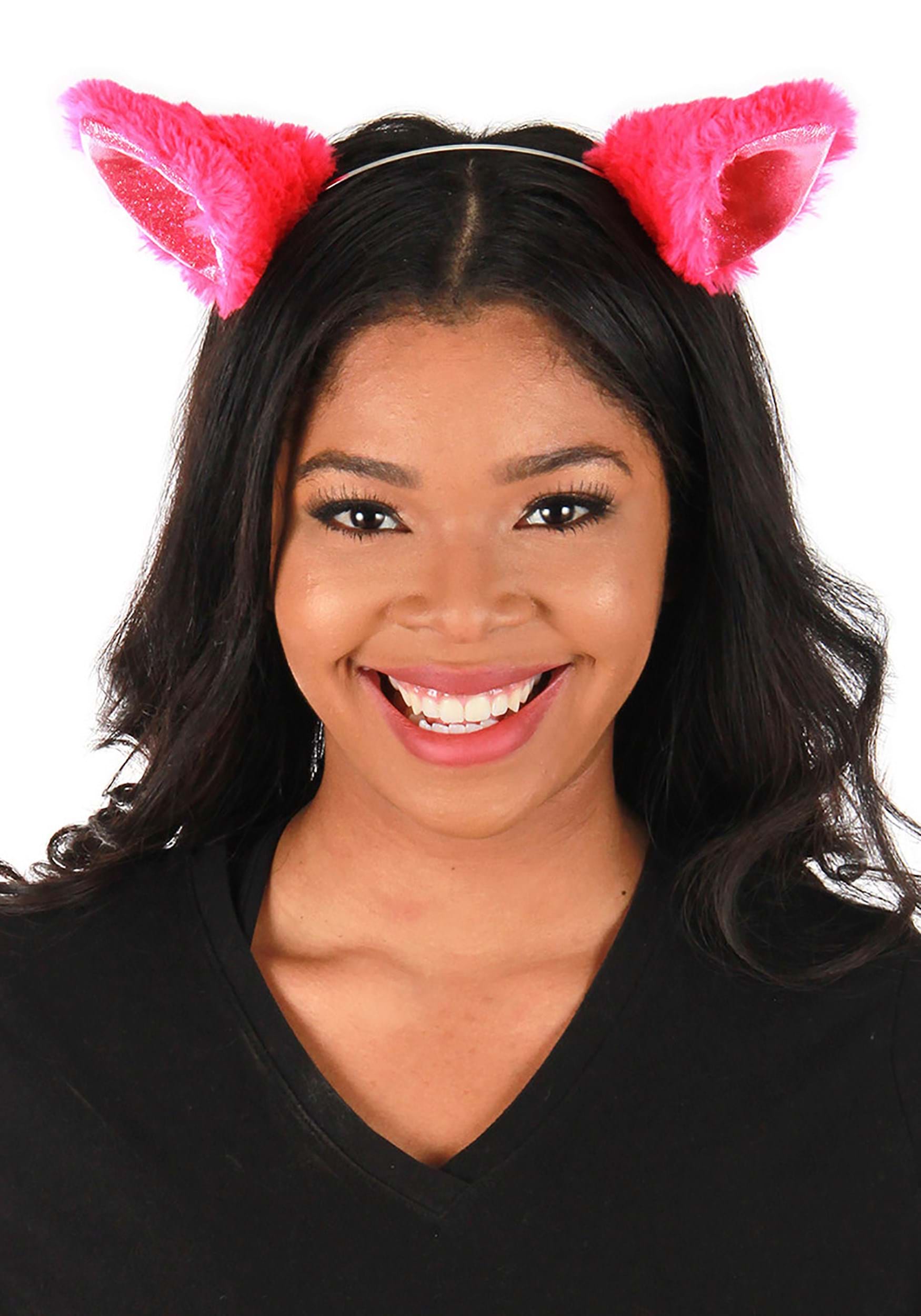 Anime Cat Ears Magenta Headband