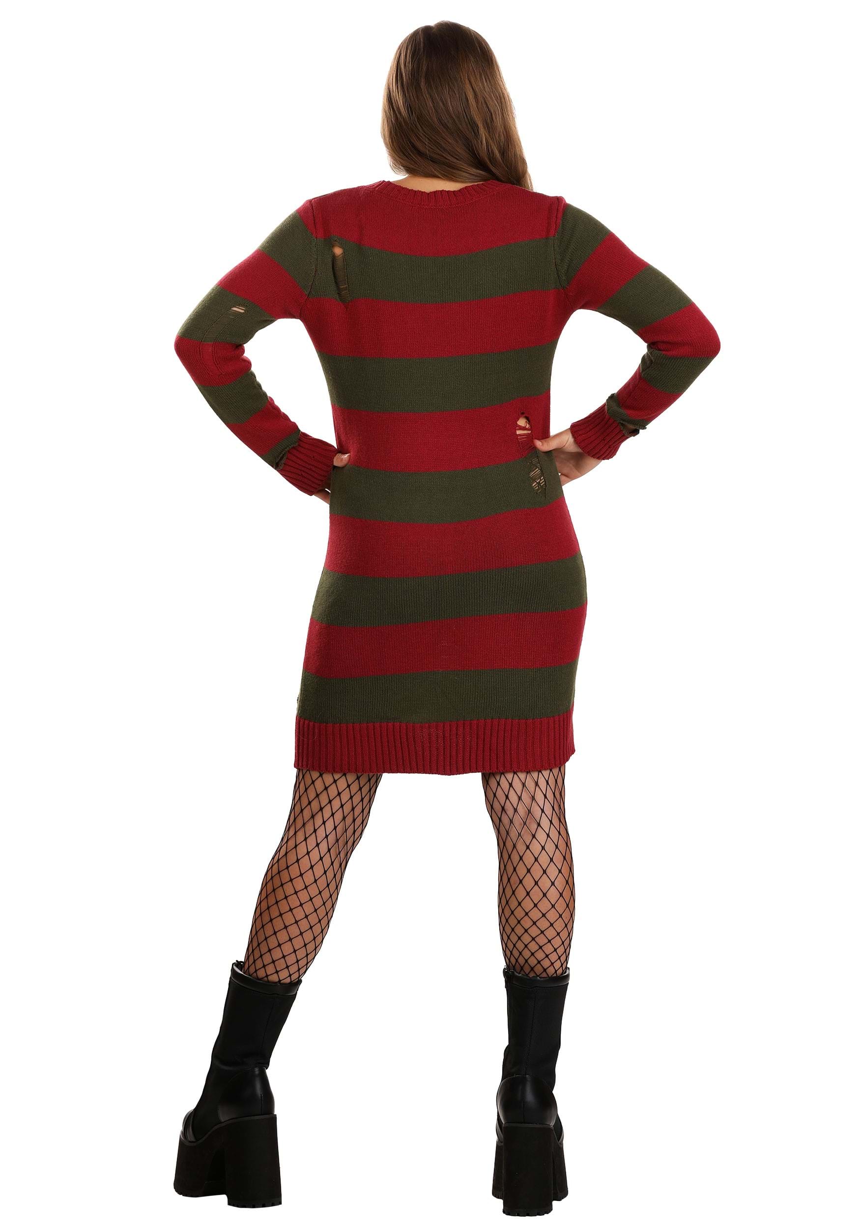 Distressed Nightmare on Elm Street Sweater Dress for Women 3 Distressed Nightmare on Elm Street Sweater Dress for Women