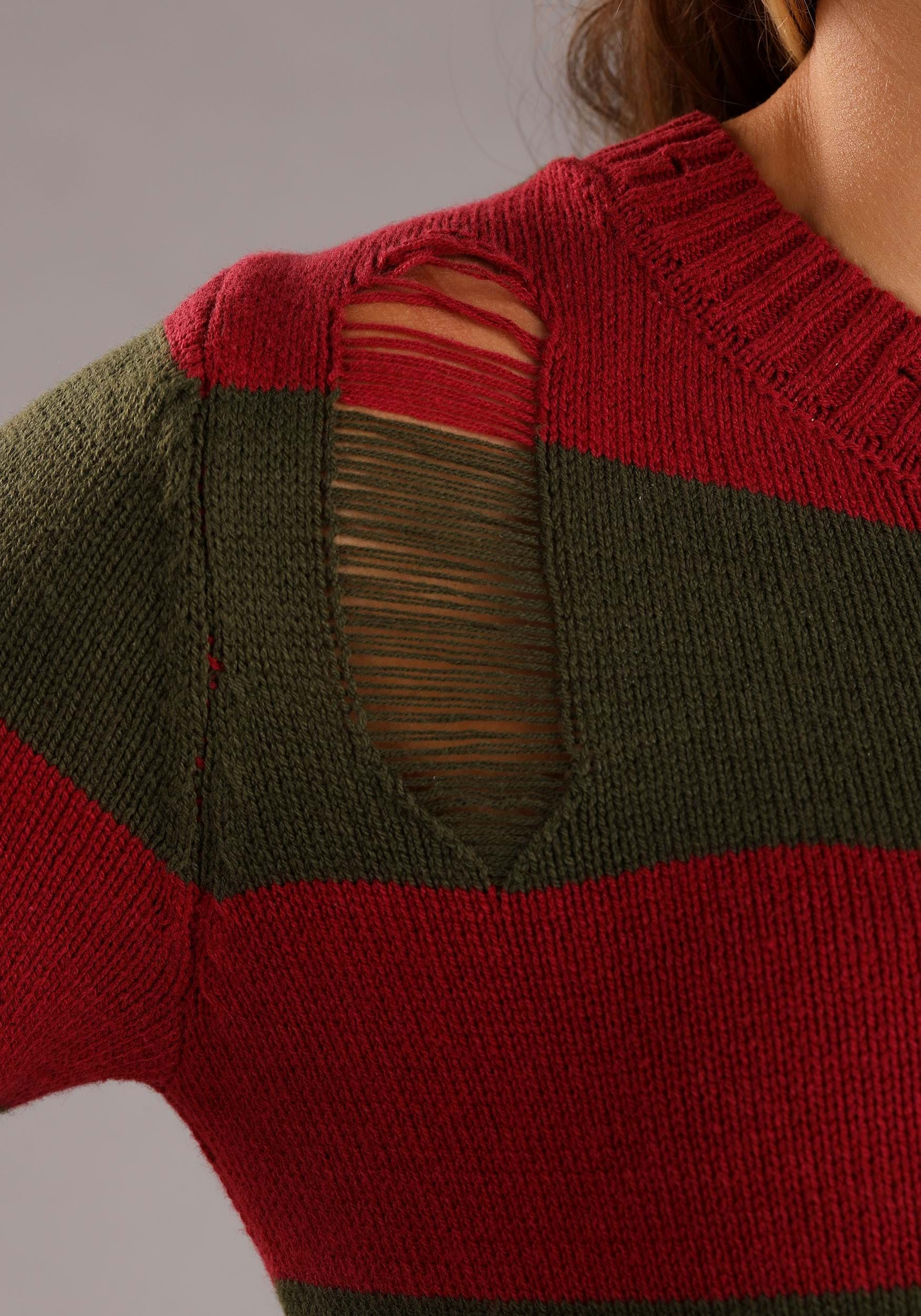 Distressed Nightmare on Elm Street Sweater Dress for Women 7 Distressed Nightmare on Elm Street Sweater Dress for Women
