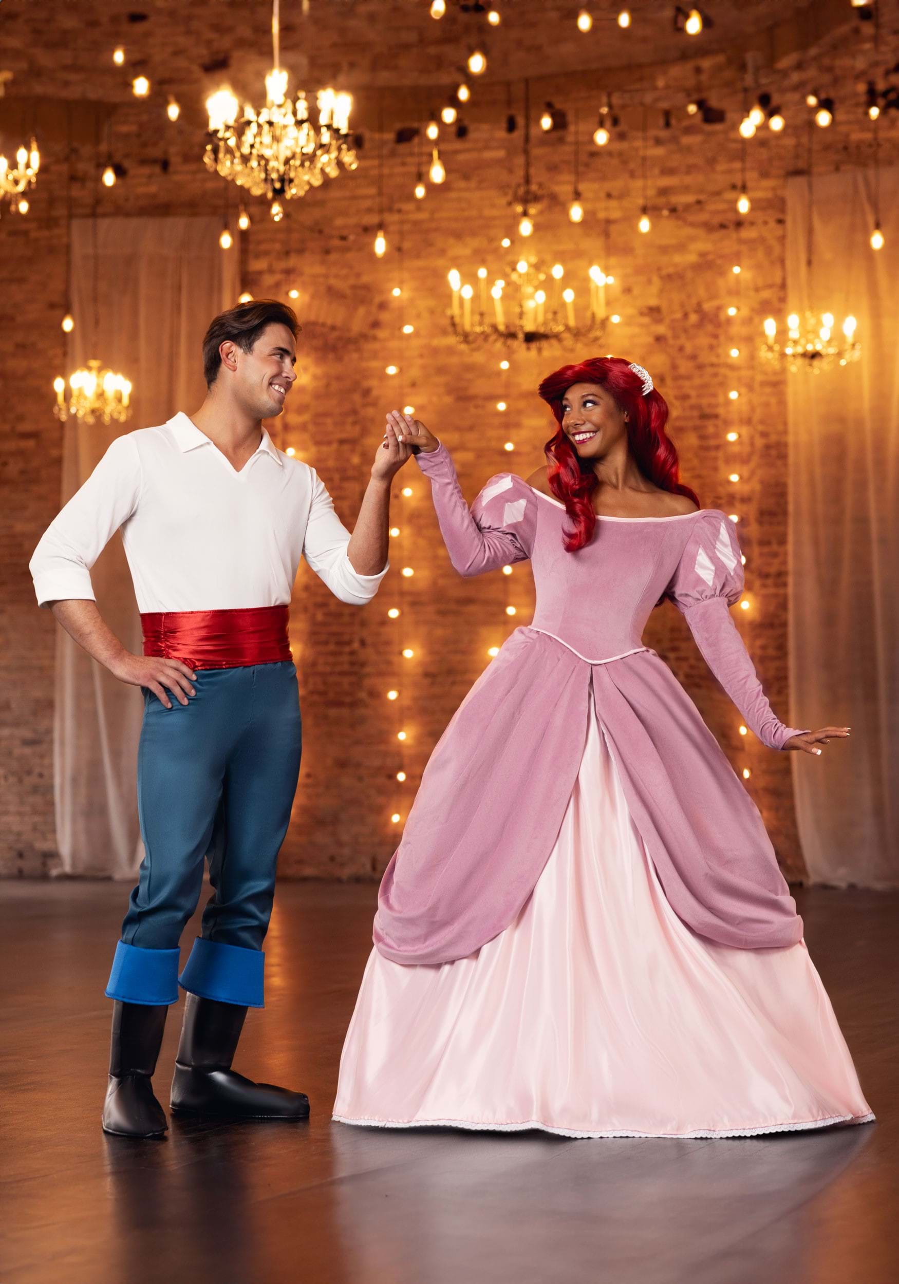 Disney Little Mermaid Pink Dress Ariel Costume for Women