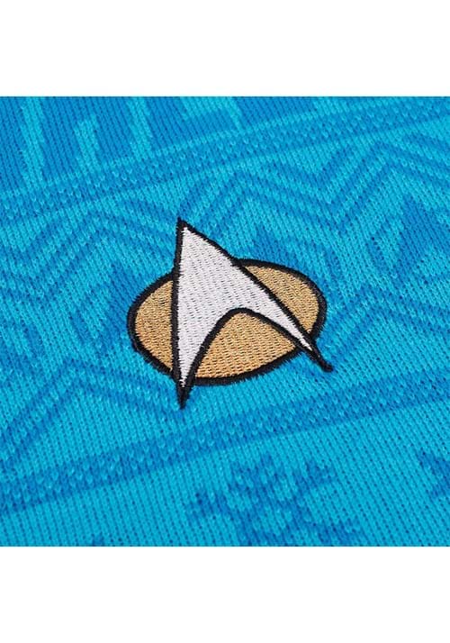Star Trek "Trek the Halls" Blue Christmas Sweater for Adults 13 Star Trek "Trek the Halls" Blue Christmas Sweater for Adults