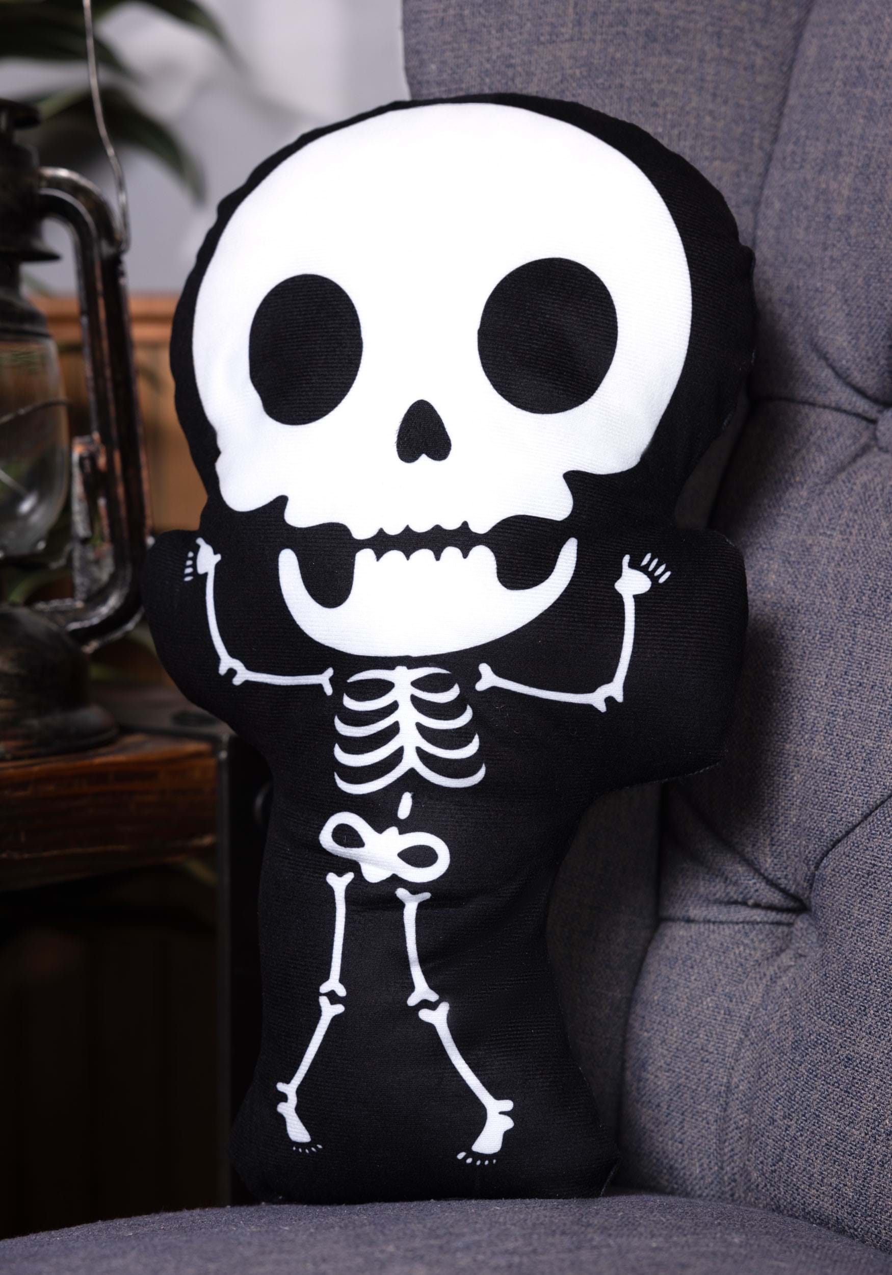 17-Inch My Squishy Spooky Skeleton Plush Pillow 1 17-Inch My Squishy Spooky Skeleton Plush Pillow