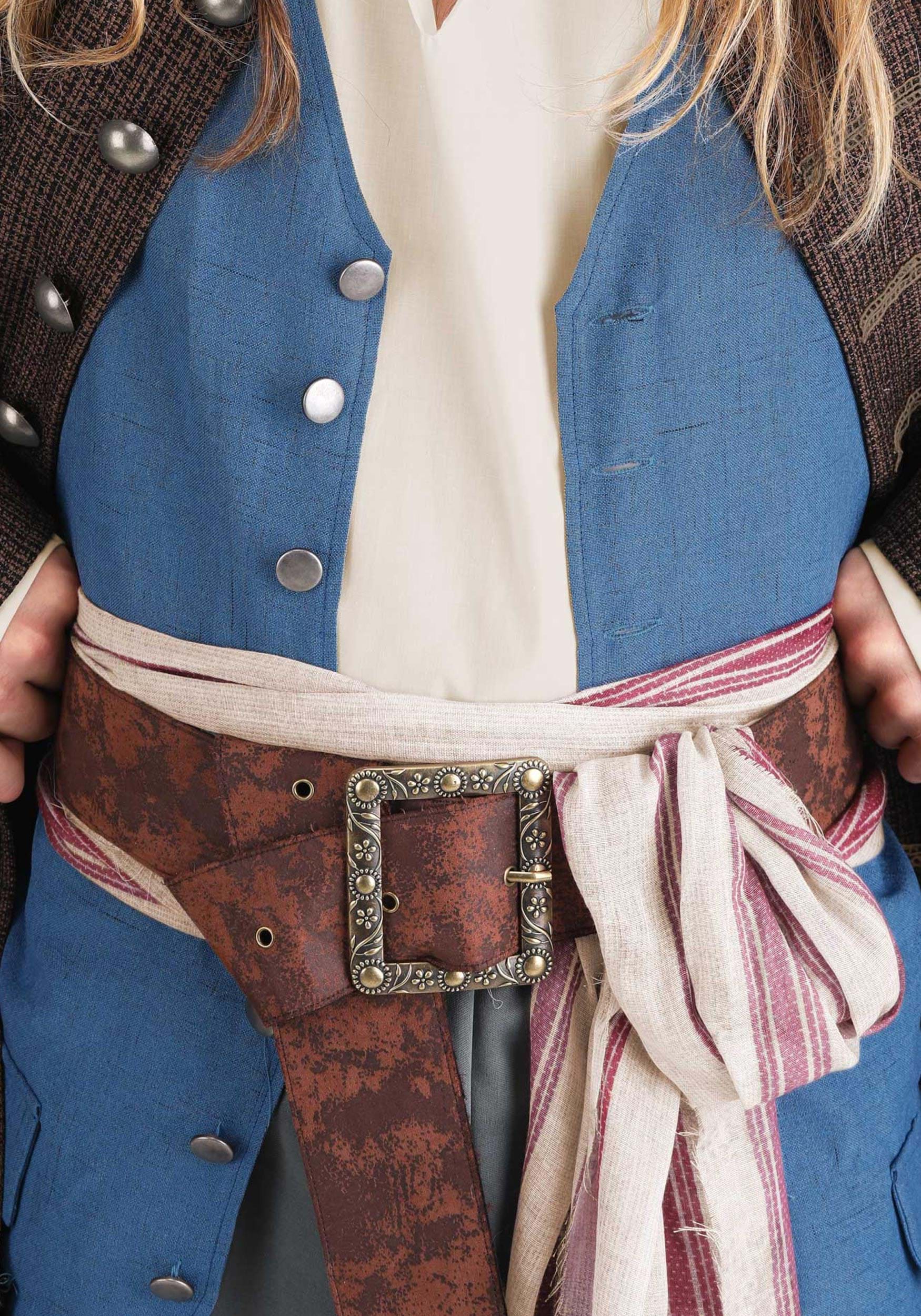Jack Sparrow Pirate Costume for Plus Size Men from Disney's Pirates of the Caribbean 5 Jack Sparrow Pirate Costume for Plus Size Men from Disney's Pirates of the Caribbean