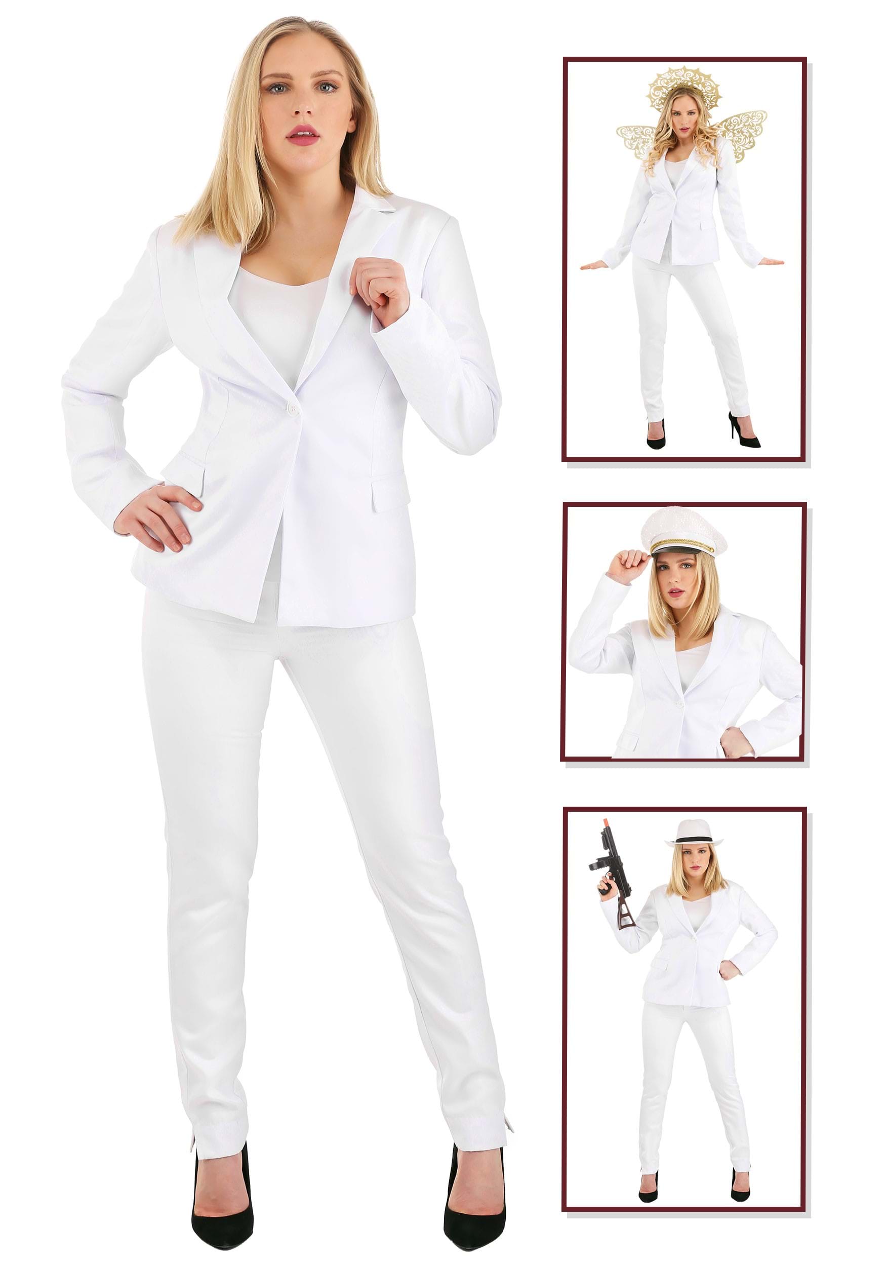 White Costume Suit for Women