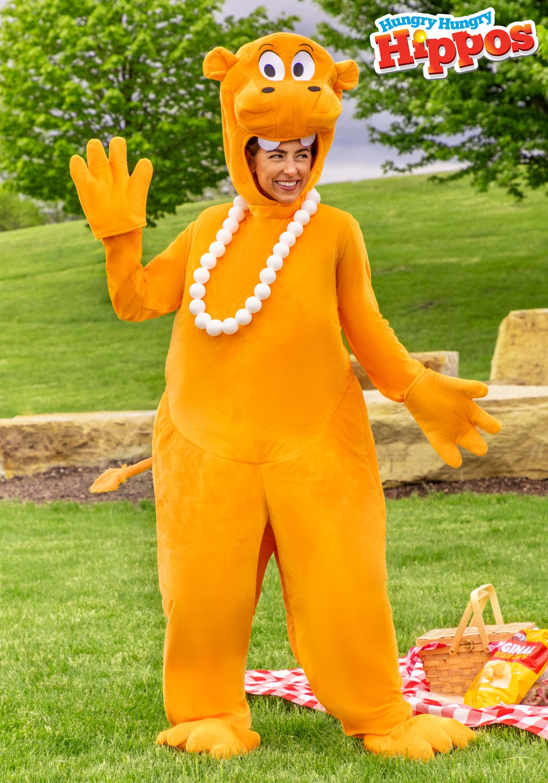 Orange Hungry Hungry Hippos Adult Costume