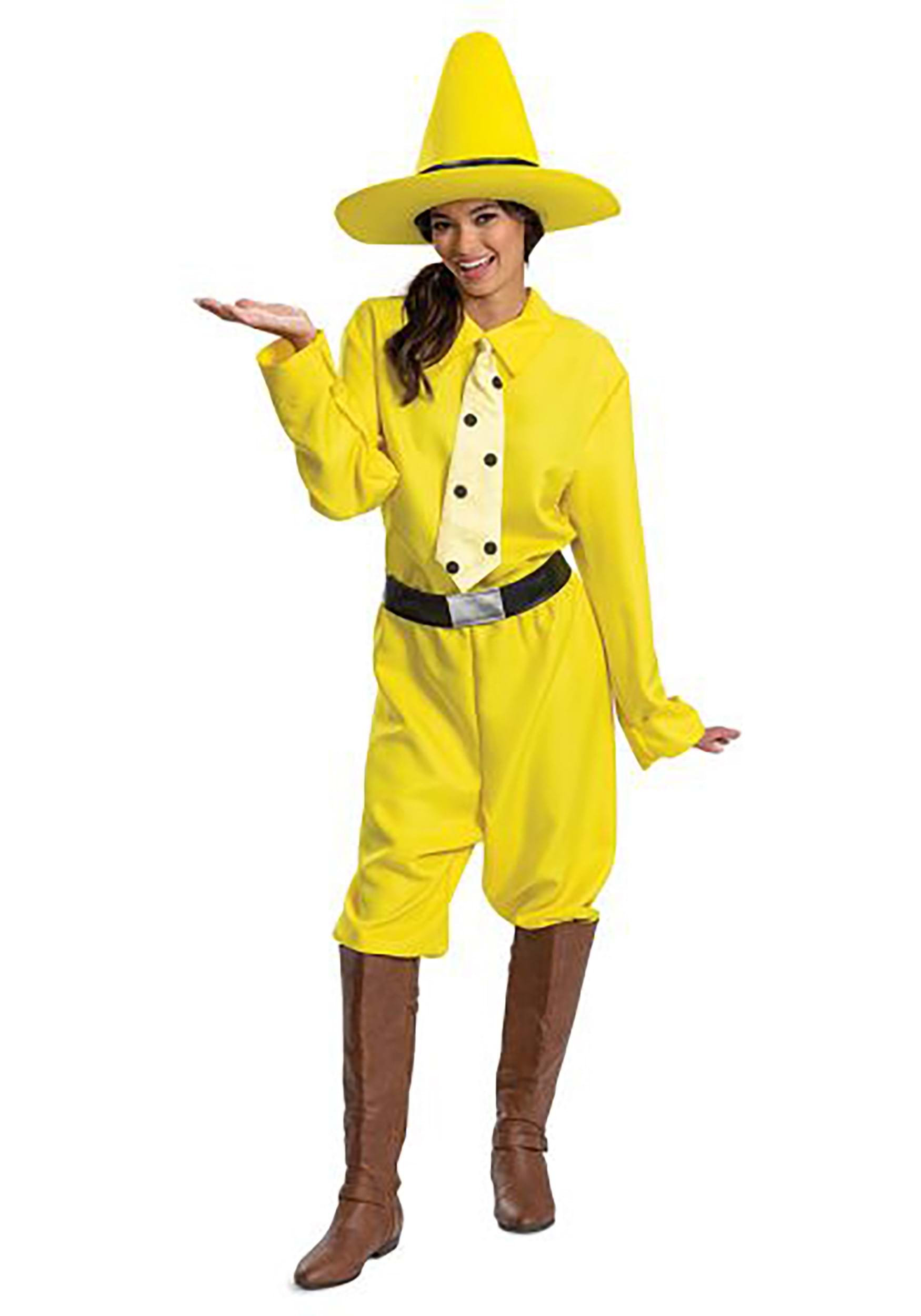 Curious George Person in the Yellow Hat Costume for Adults 3 Curious George Person in the Yellow Hat Costume for Adults