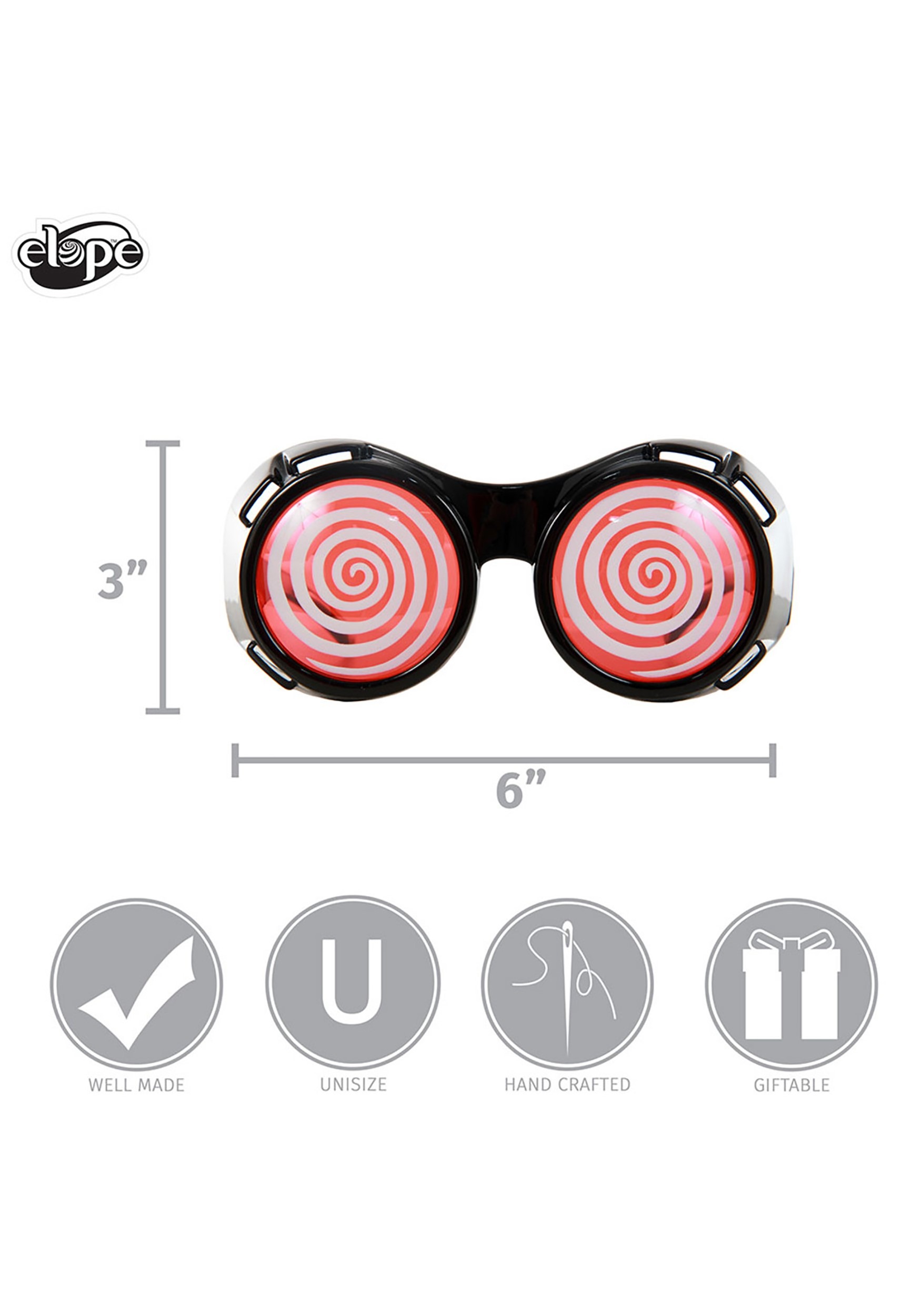 Black & Red X-Ray Goggles for Adults