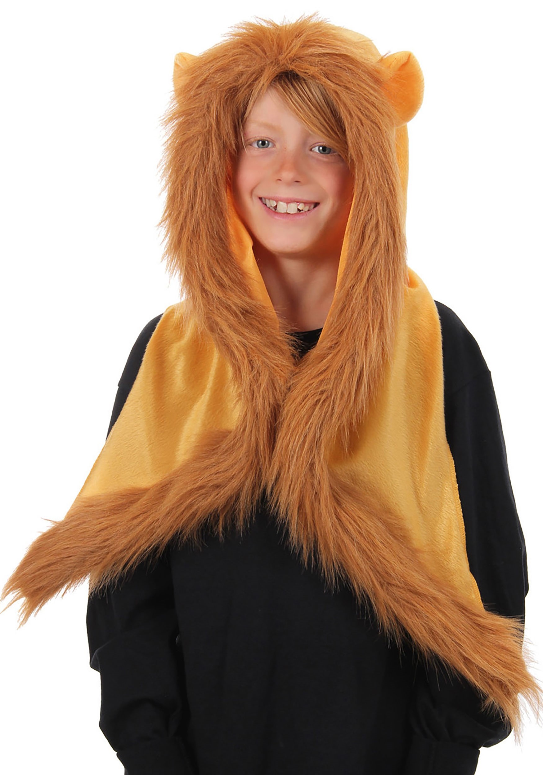Furry Lion Costume Hood Accessory 4 Furry Lion Costume Hood Accessory
