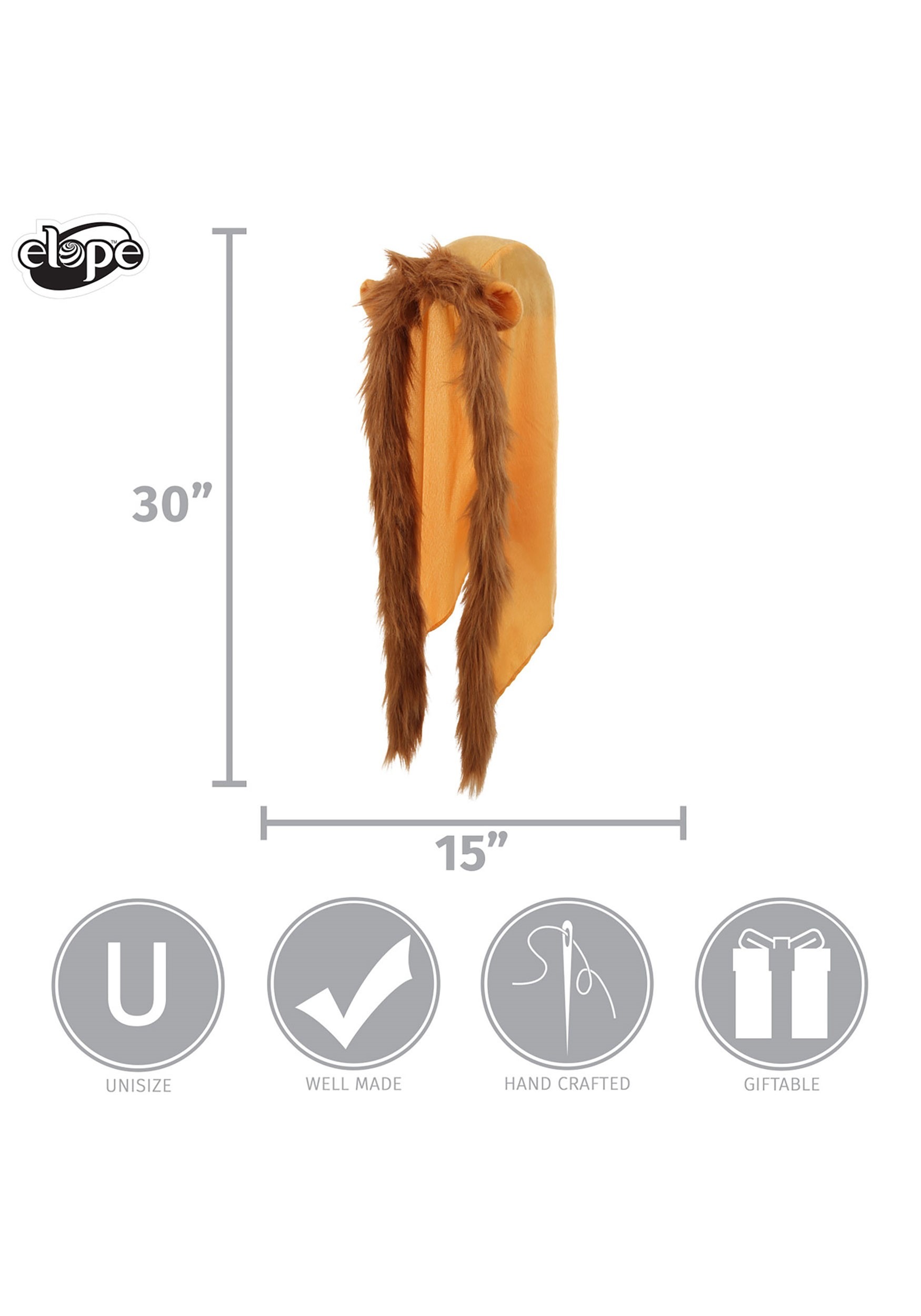 Furry Lion Costume Hood Accessory 7 Furry Lion Costume Hood Accessory