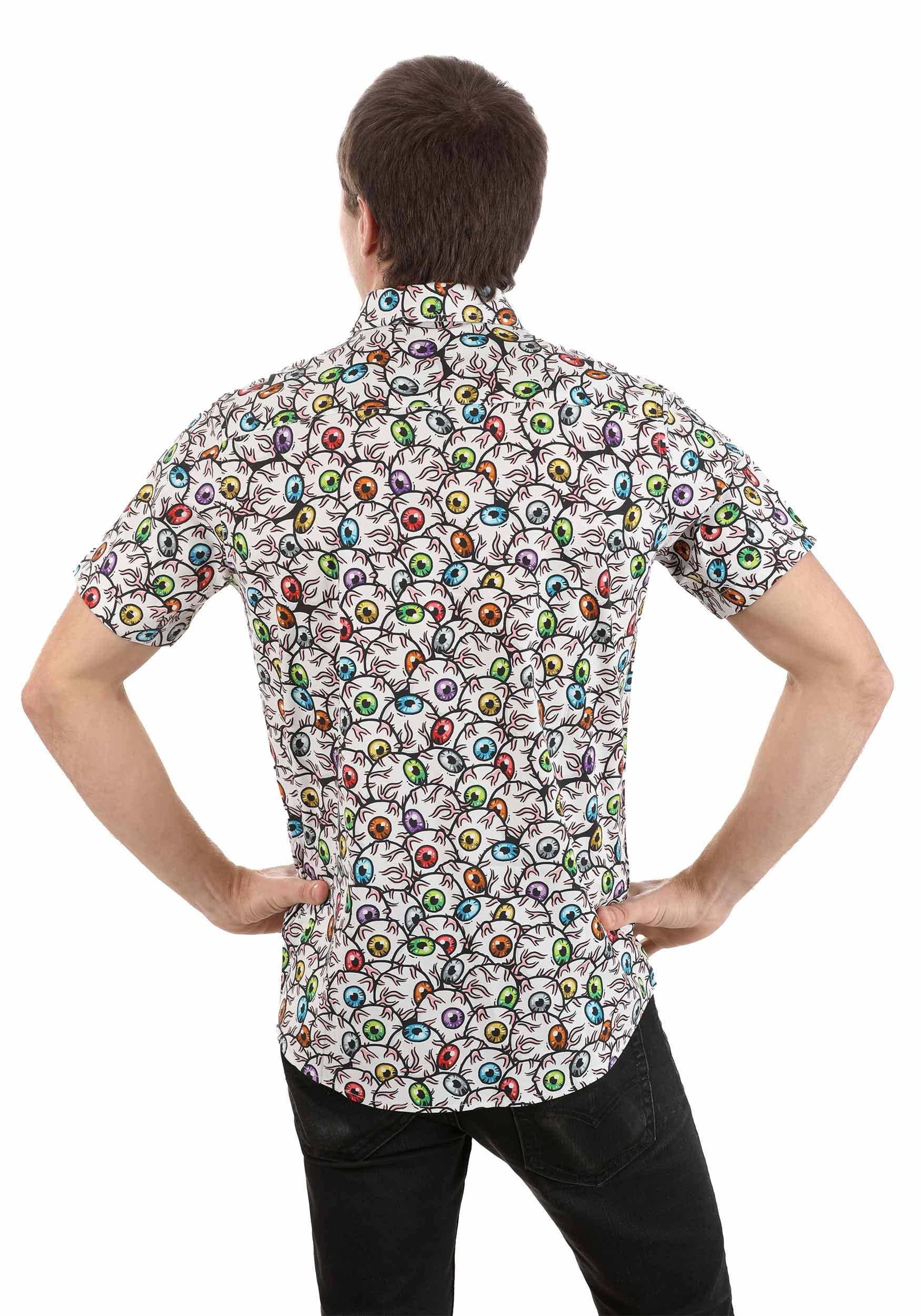 All the Eyeballs Adult Button-Up Shirt