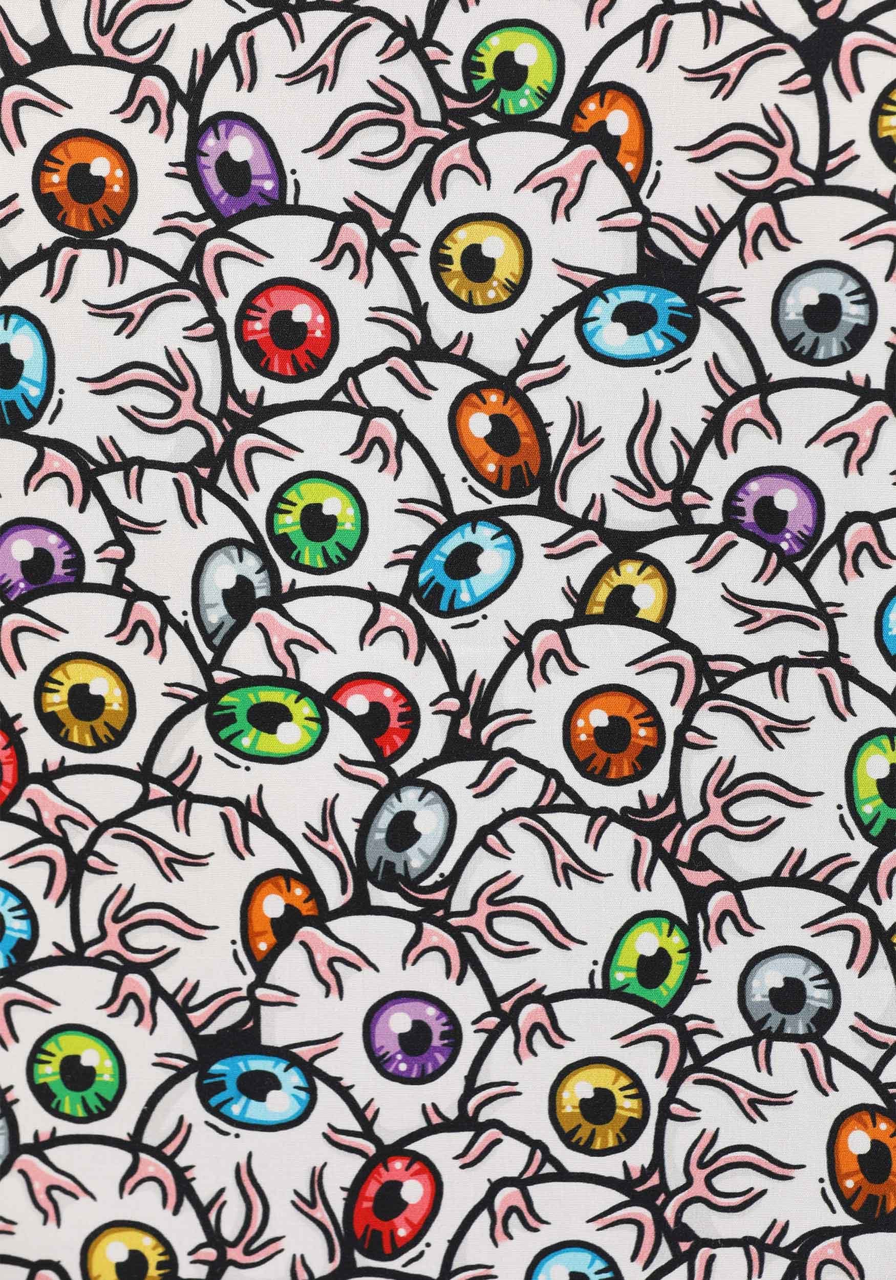 All the Eyeballs Adult Button-Up Shirt