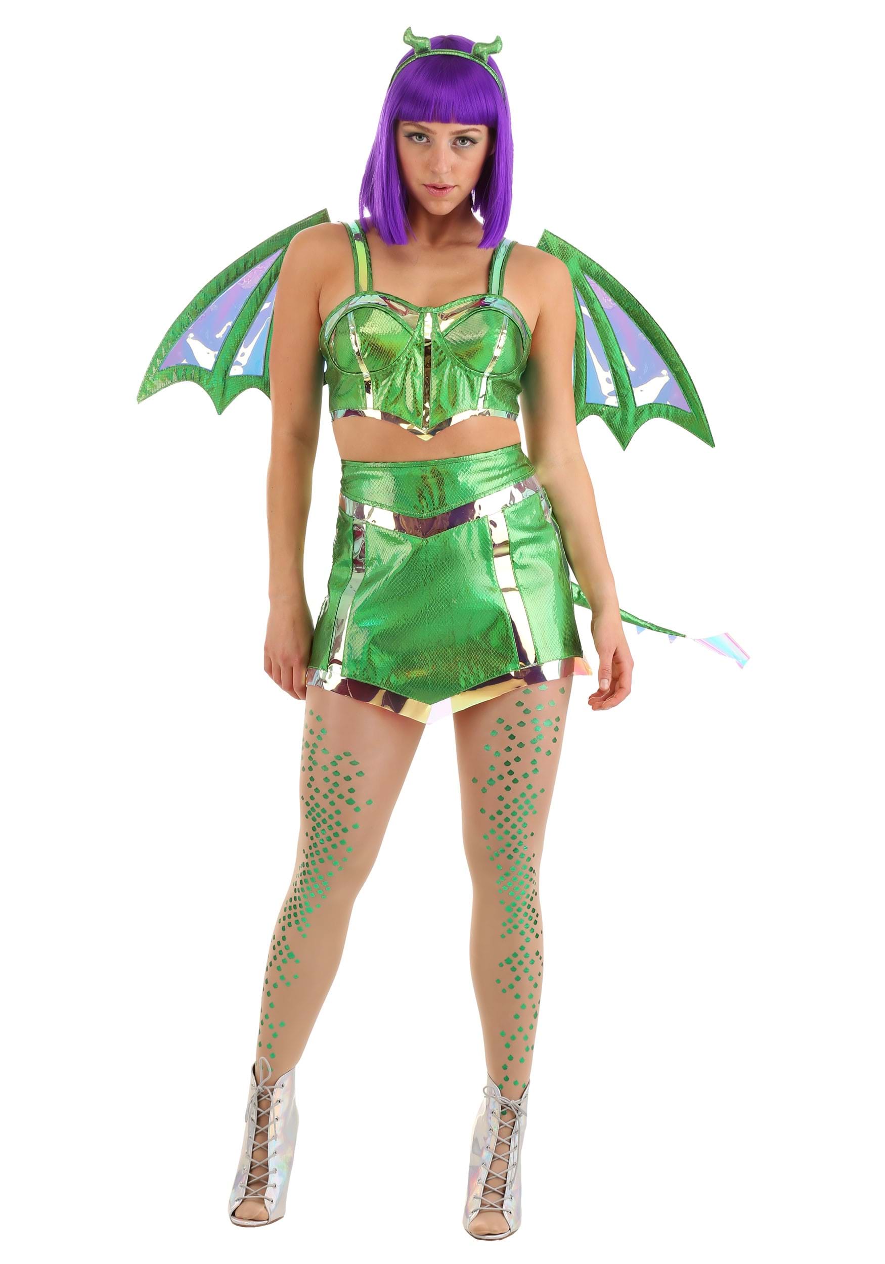 Women's Dreamscape Emerald Dragon Costume