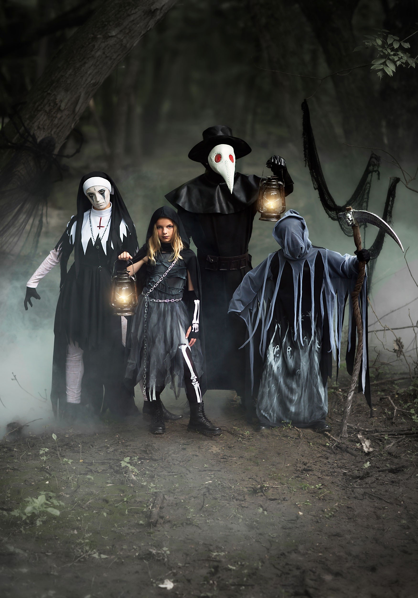 Girls Scary Reaper Costume 5 Girls Scary Reaper Costume