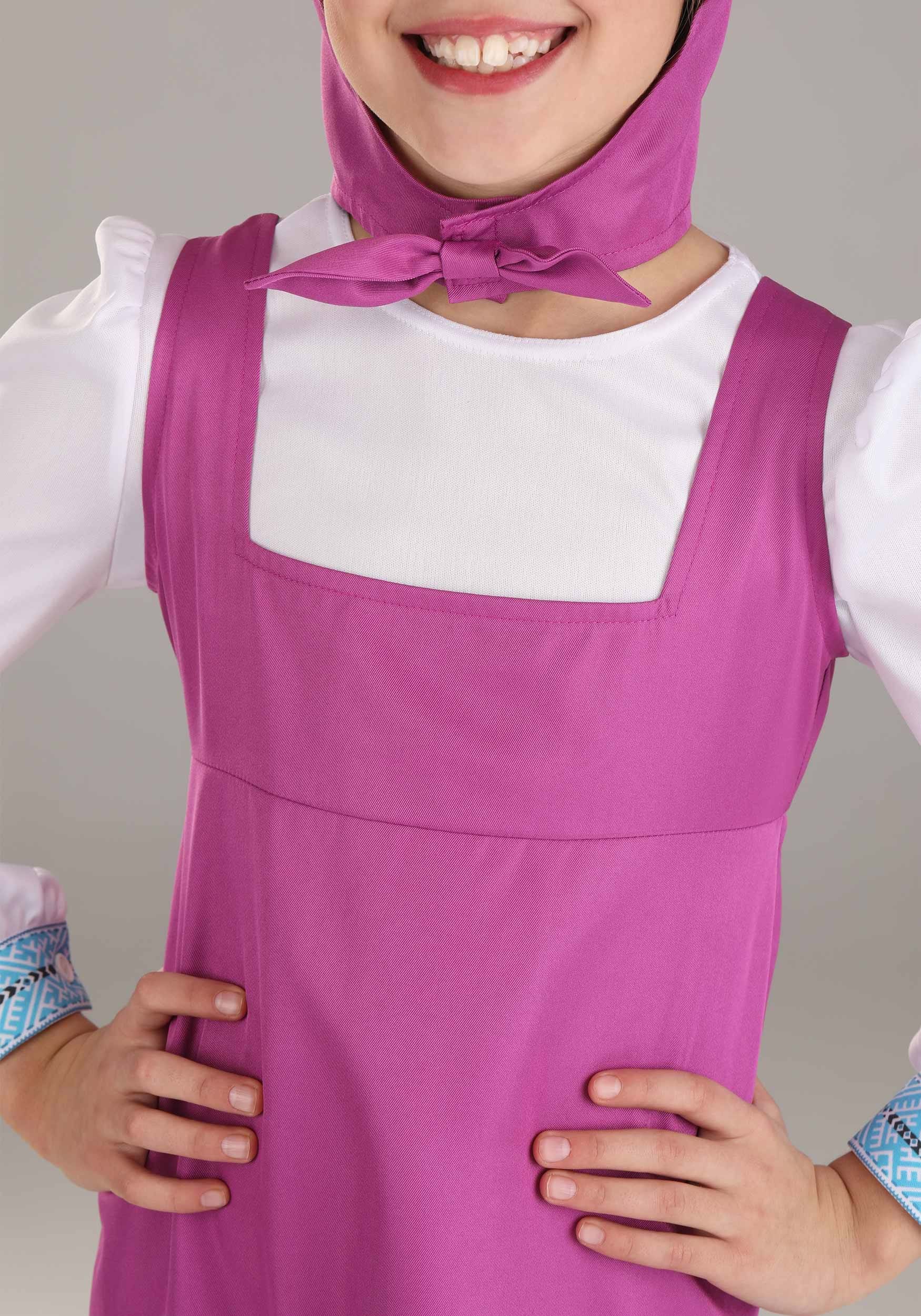 Masha and the Bear Masha Costume for Kids