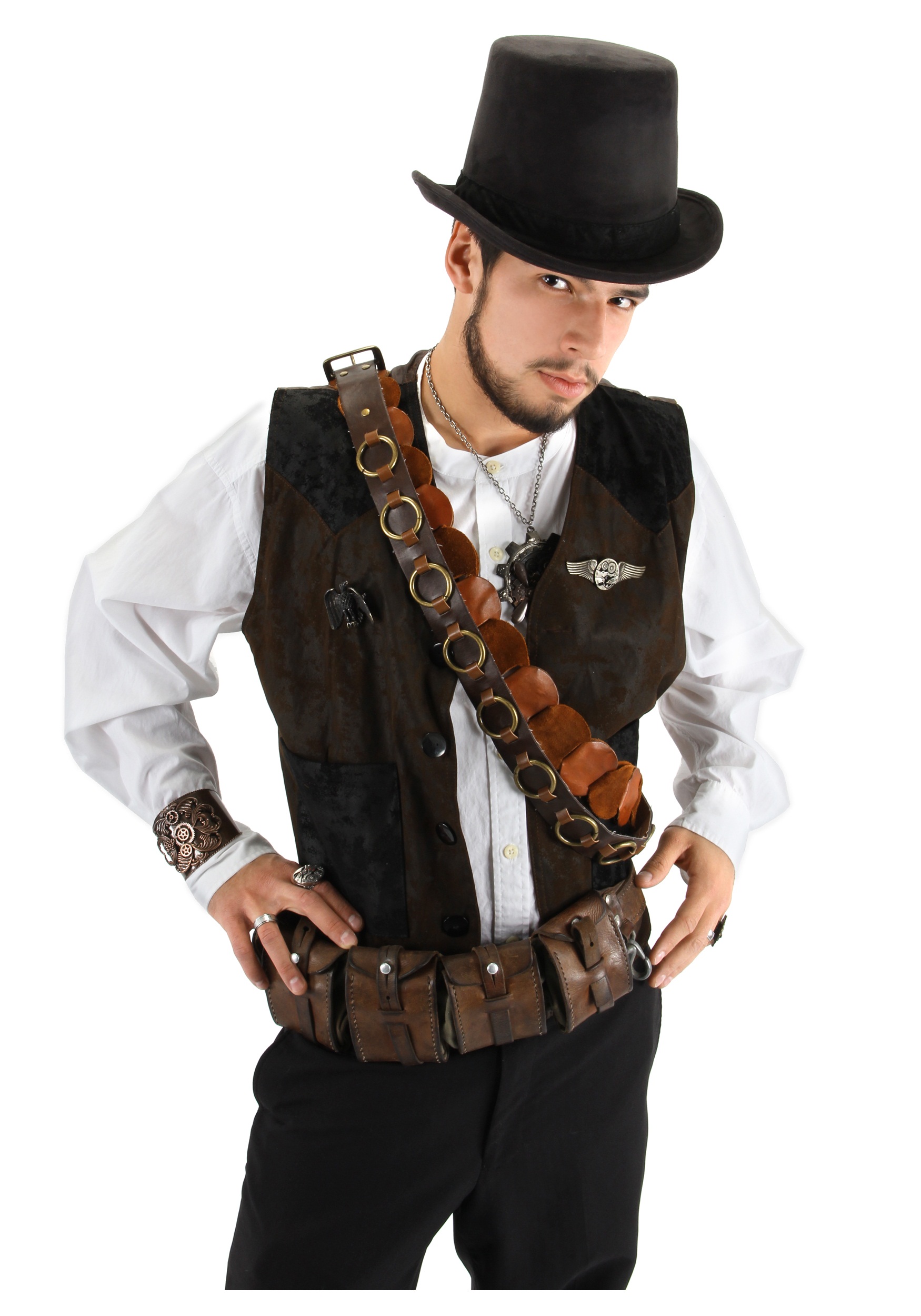 Black Coachman Costume Hat