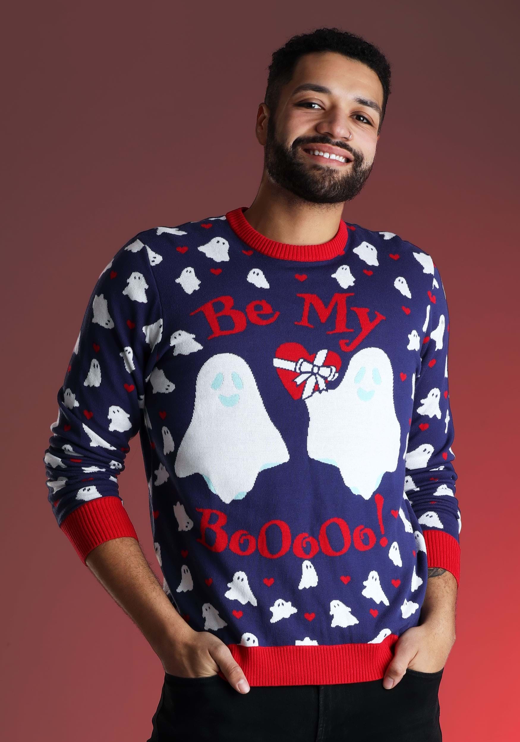 Be My Boo Valentine's Day Adult Sweater